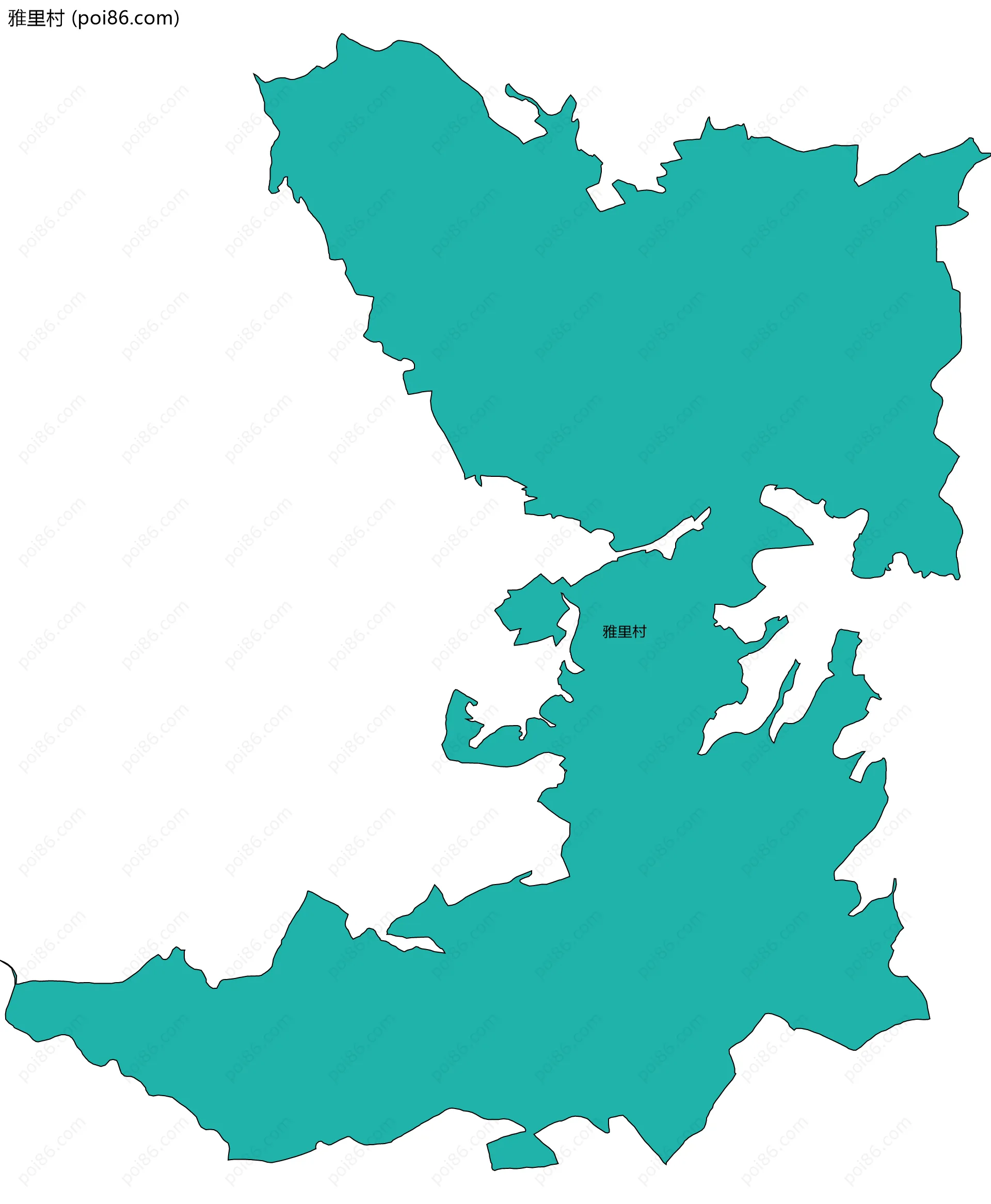 雅里村边界地图
