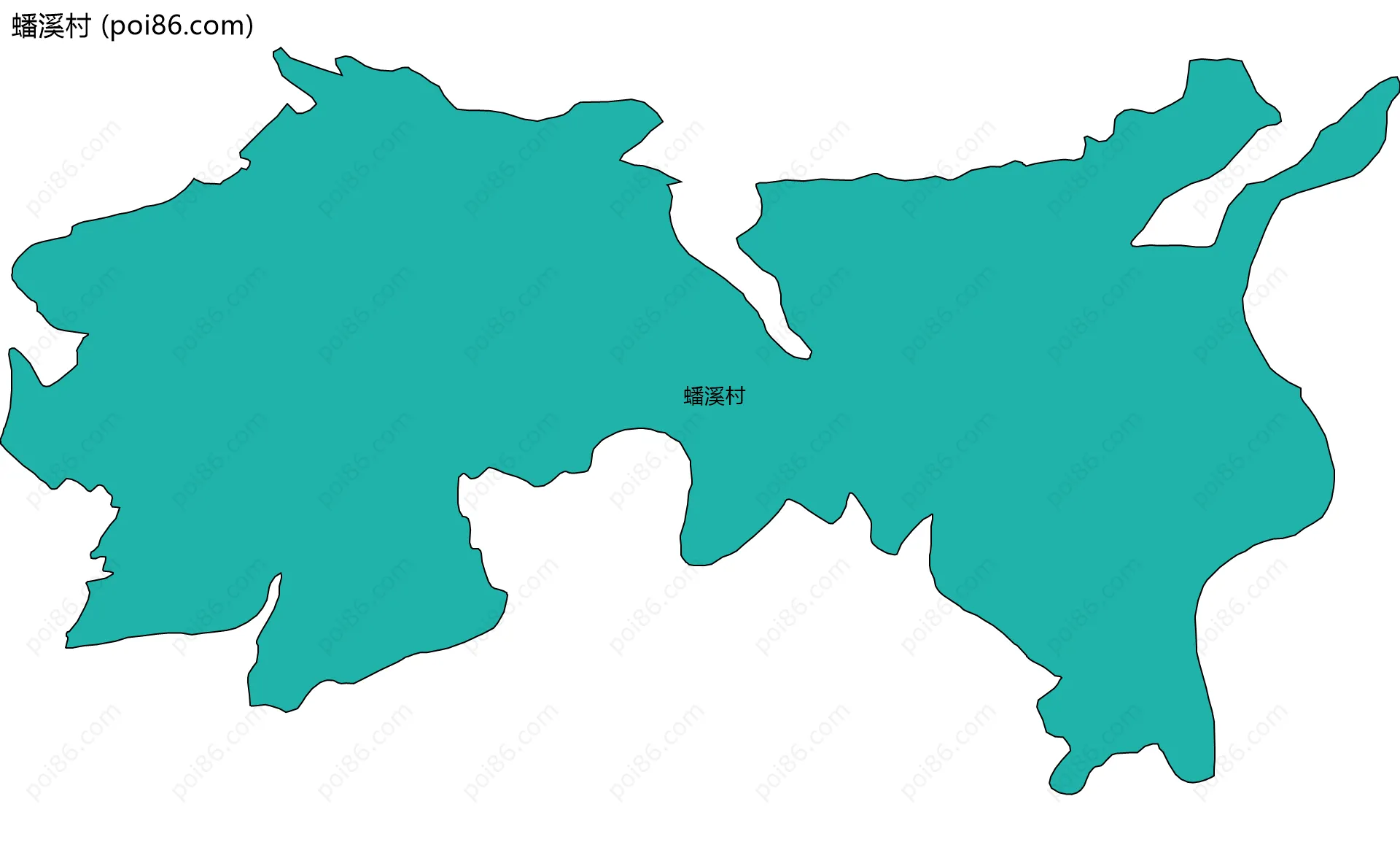 蟠溪村边界地图