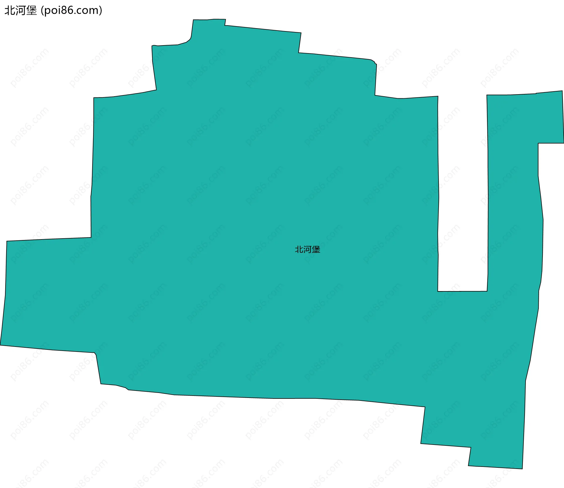 北河堡边界地图