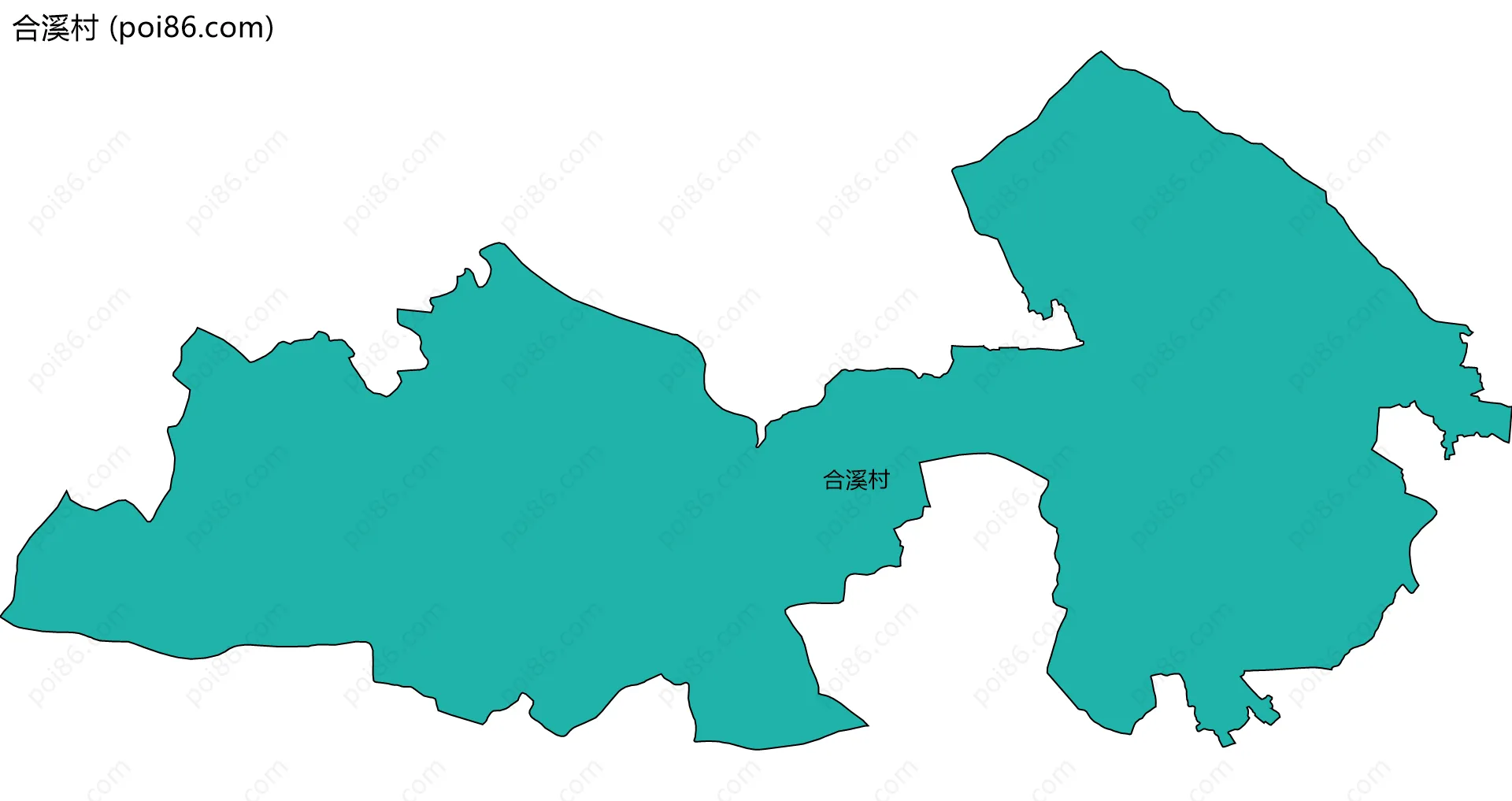 合溪村边界地图