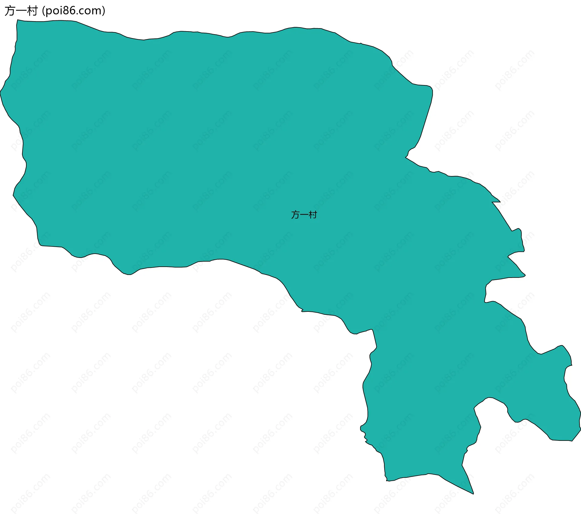 方一村边界地图