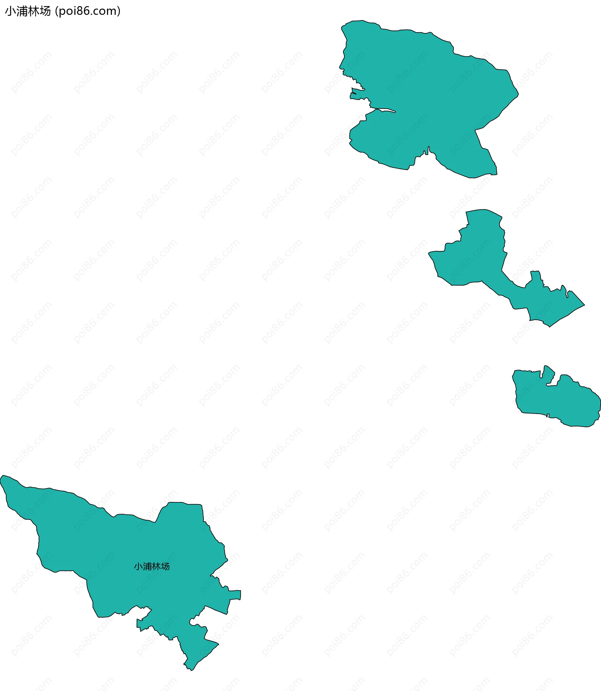 小浦林场边界地图