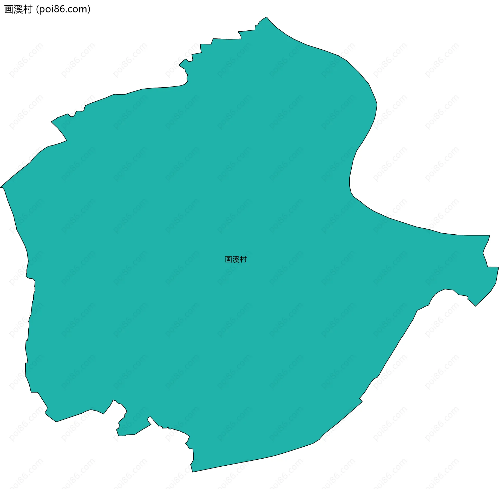 画溪村边界地图