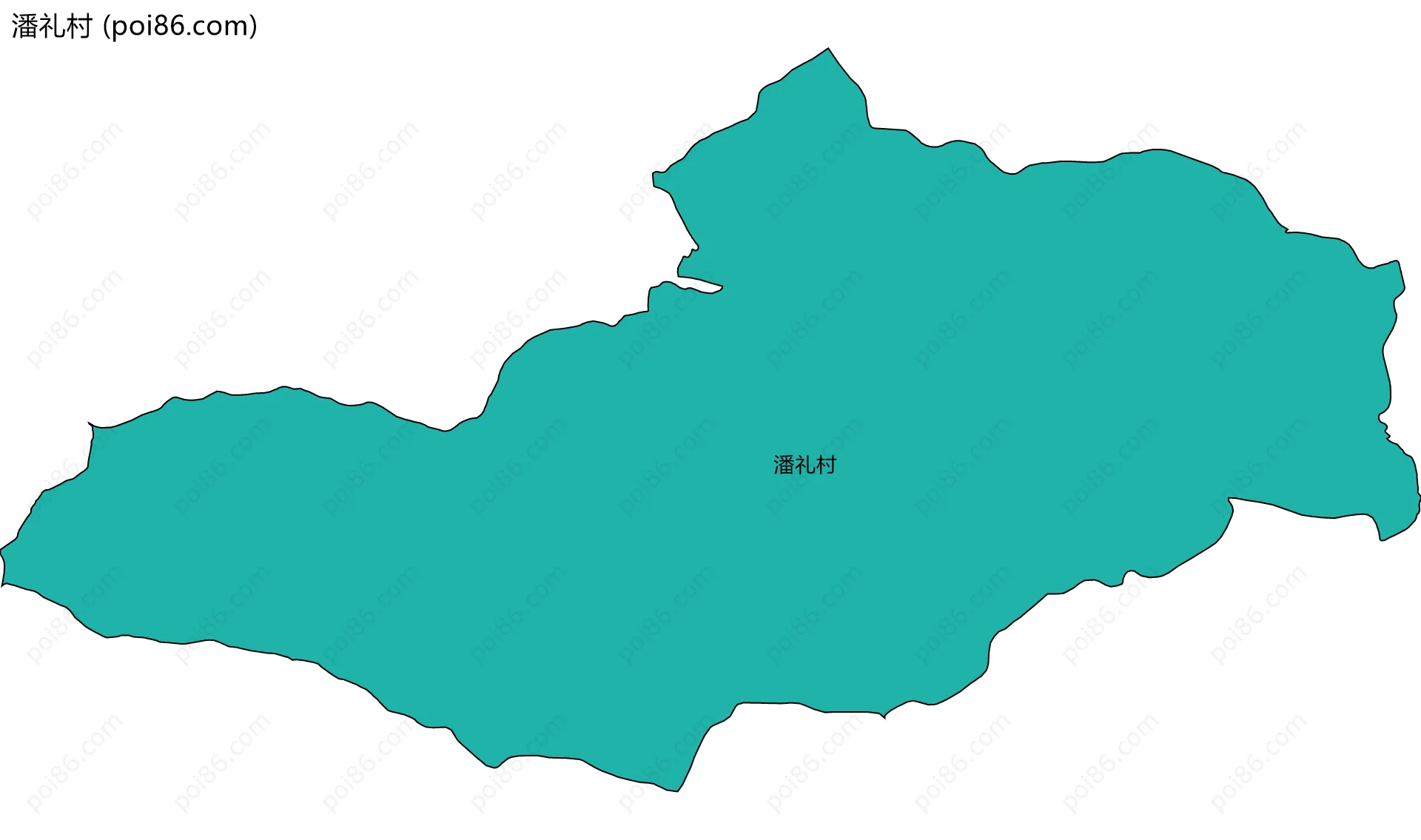 潘礼村边界地图