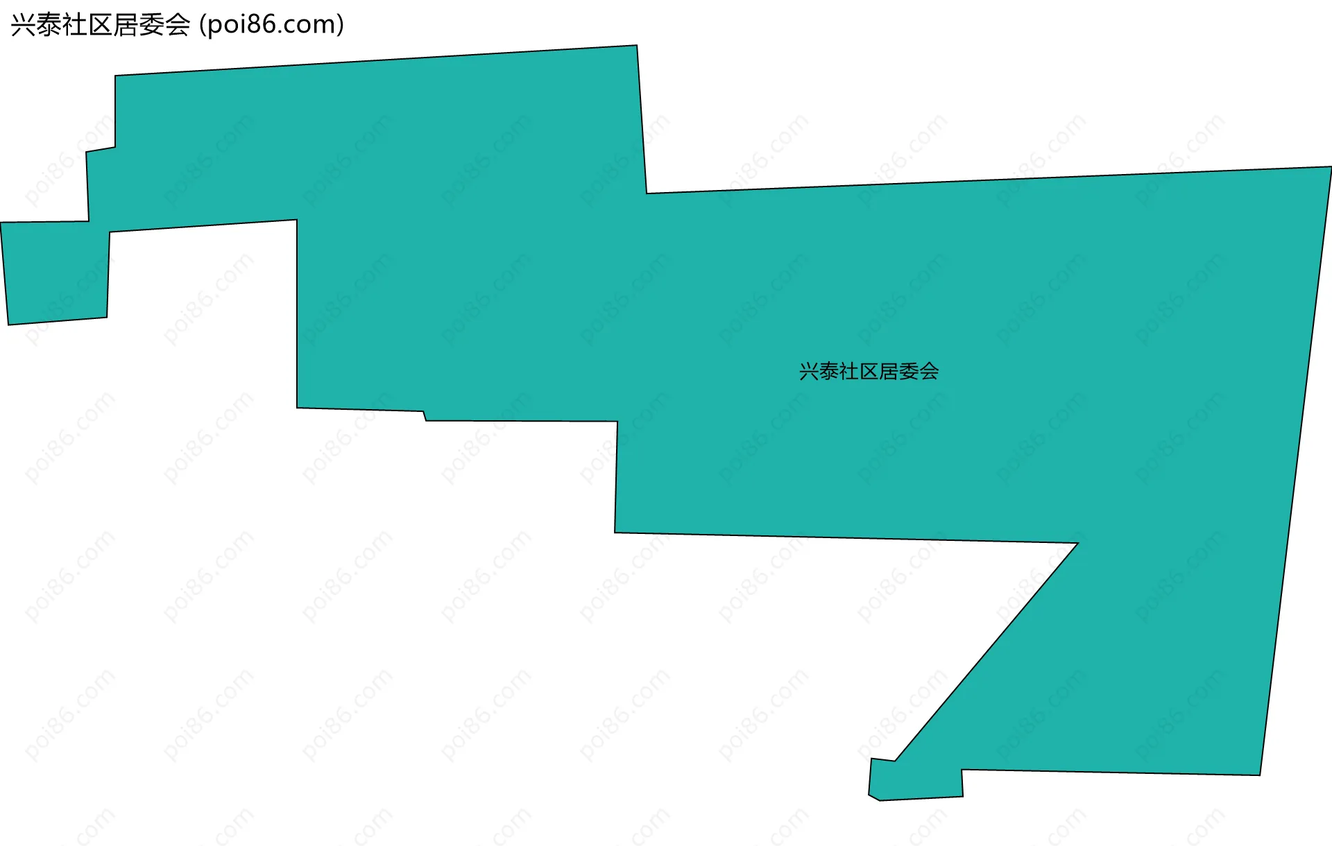 兴泰社区居委会边界地图