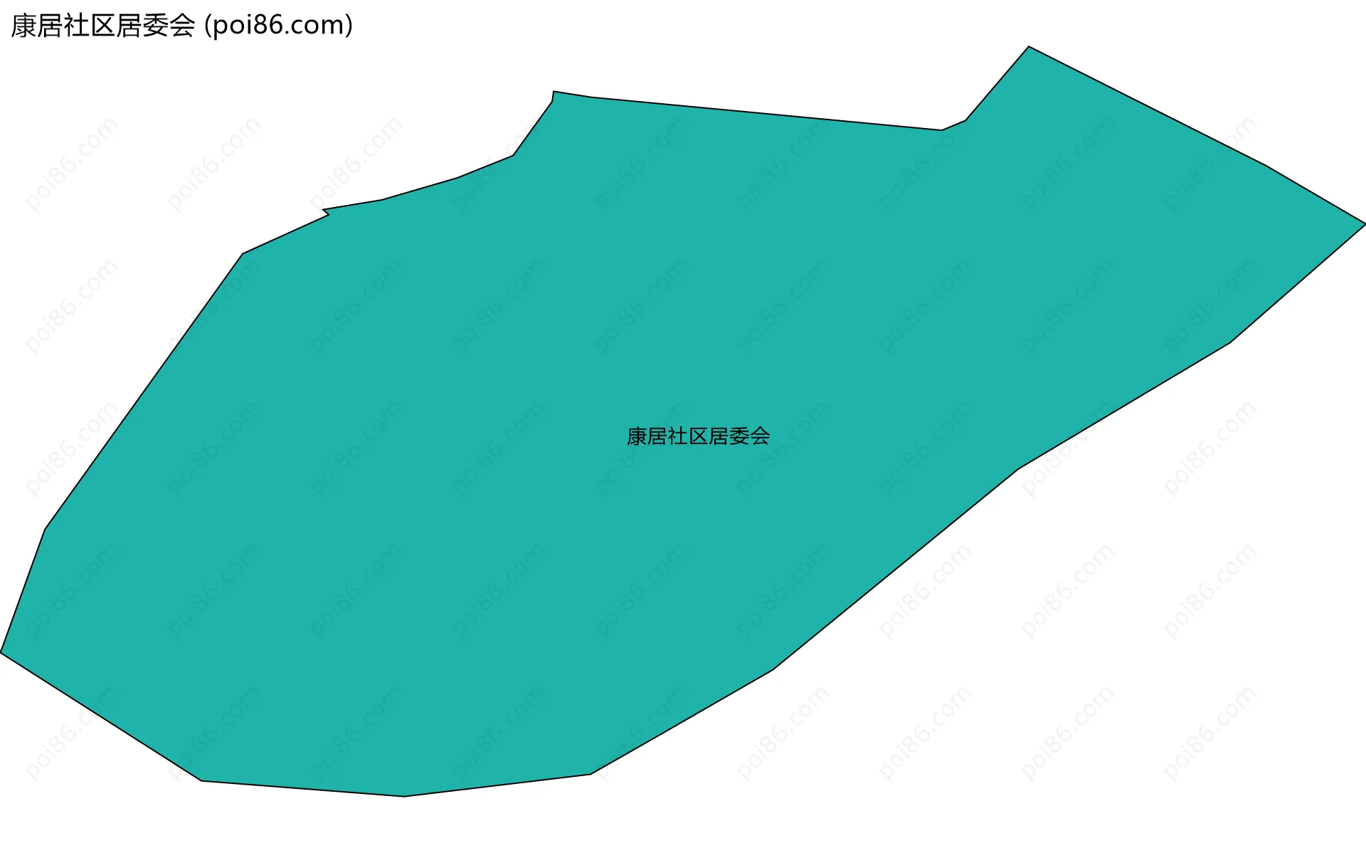 康居社区居委会边界地图