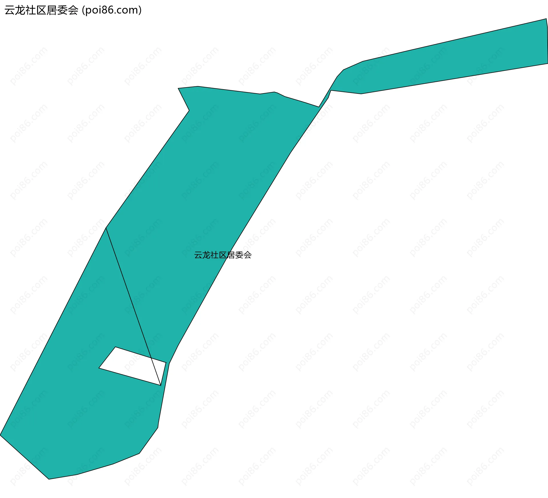 云龙社区居委会边界地图