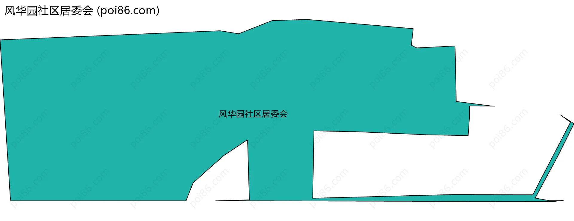 风华园社区居委会边界地图