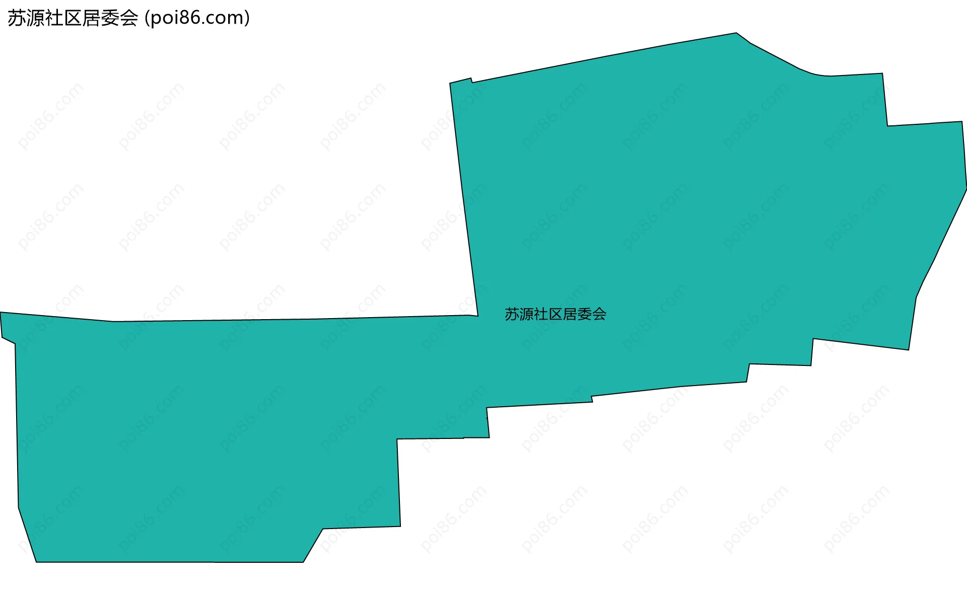 苏源社区居委会边界地图