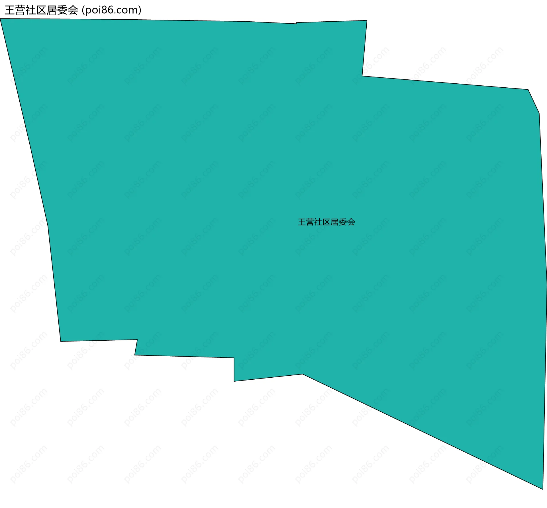王营社区居委会边界地图