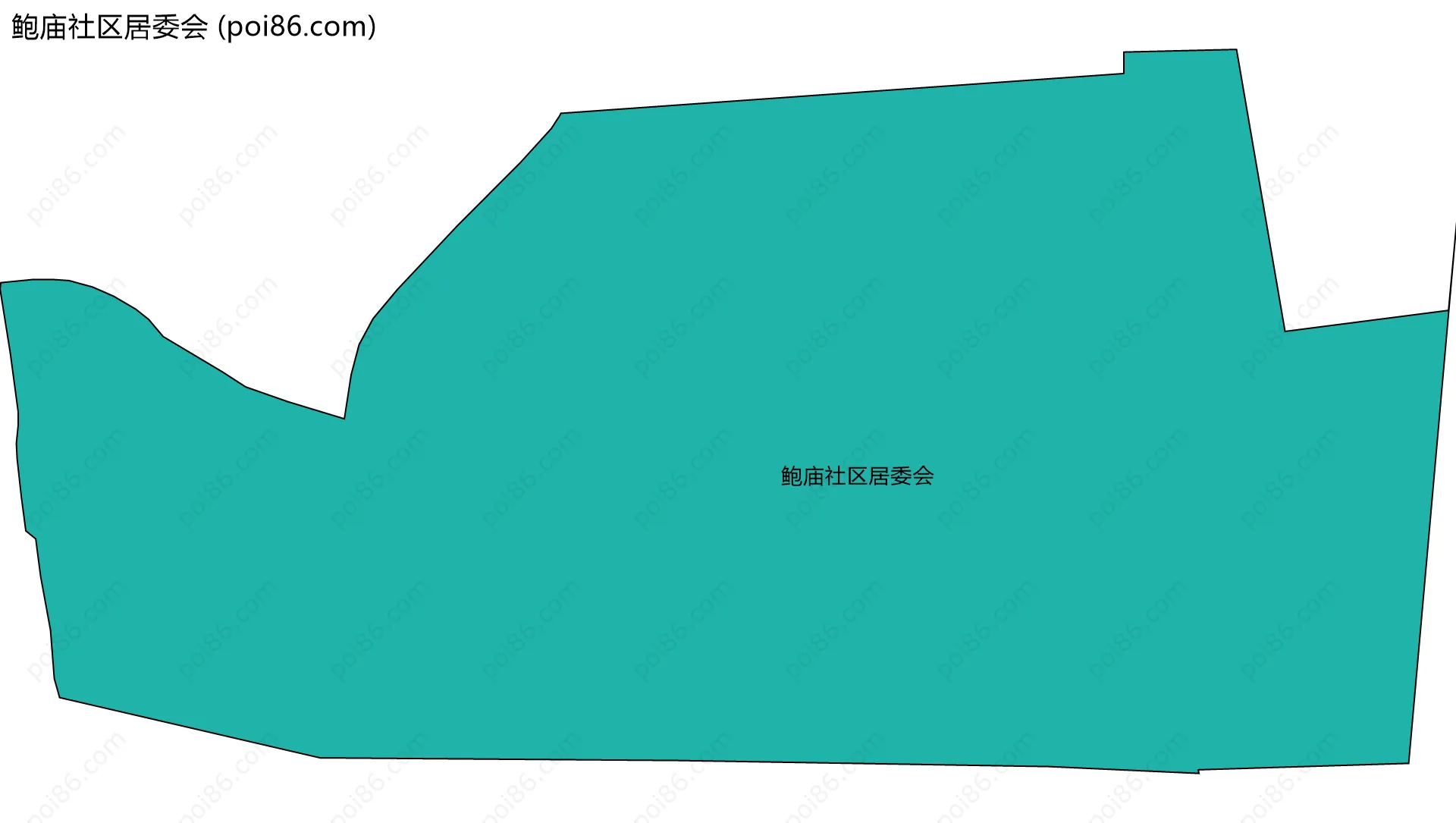 鲍庙社区居委会边界地图