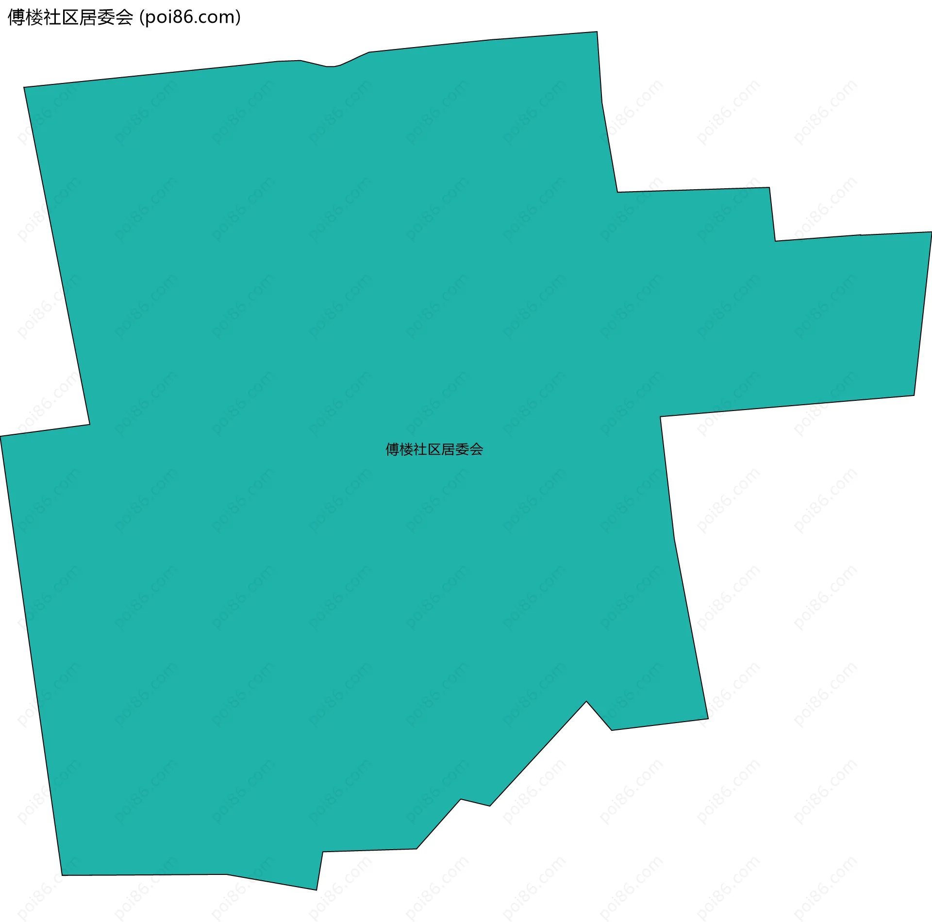 傅楼社区居委会边界地图