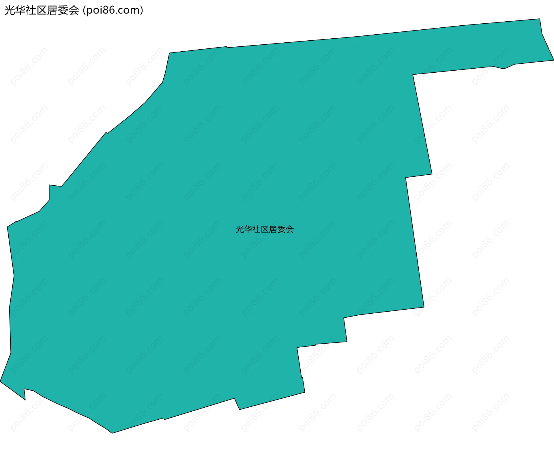 光华社区居委会边界地图