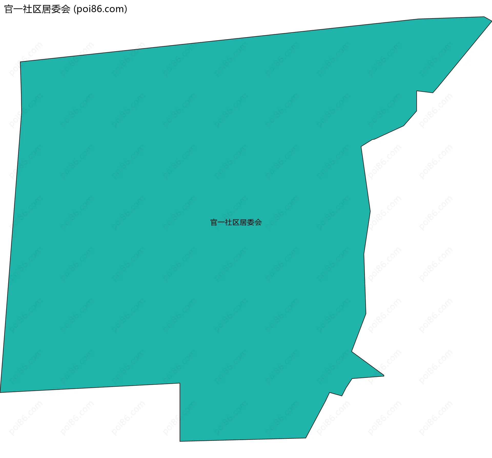 官一社区居委会边界地图