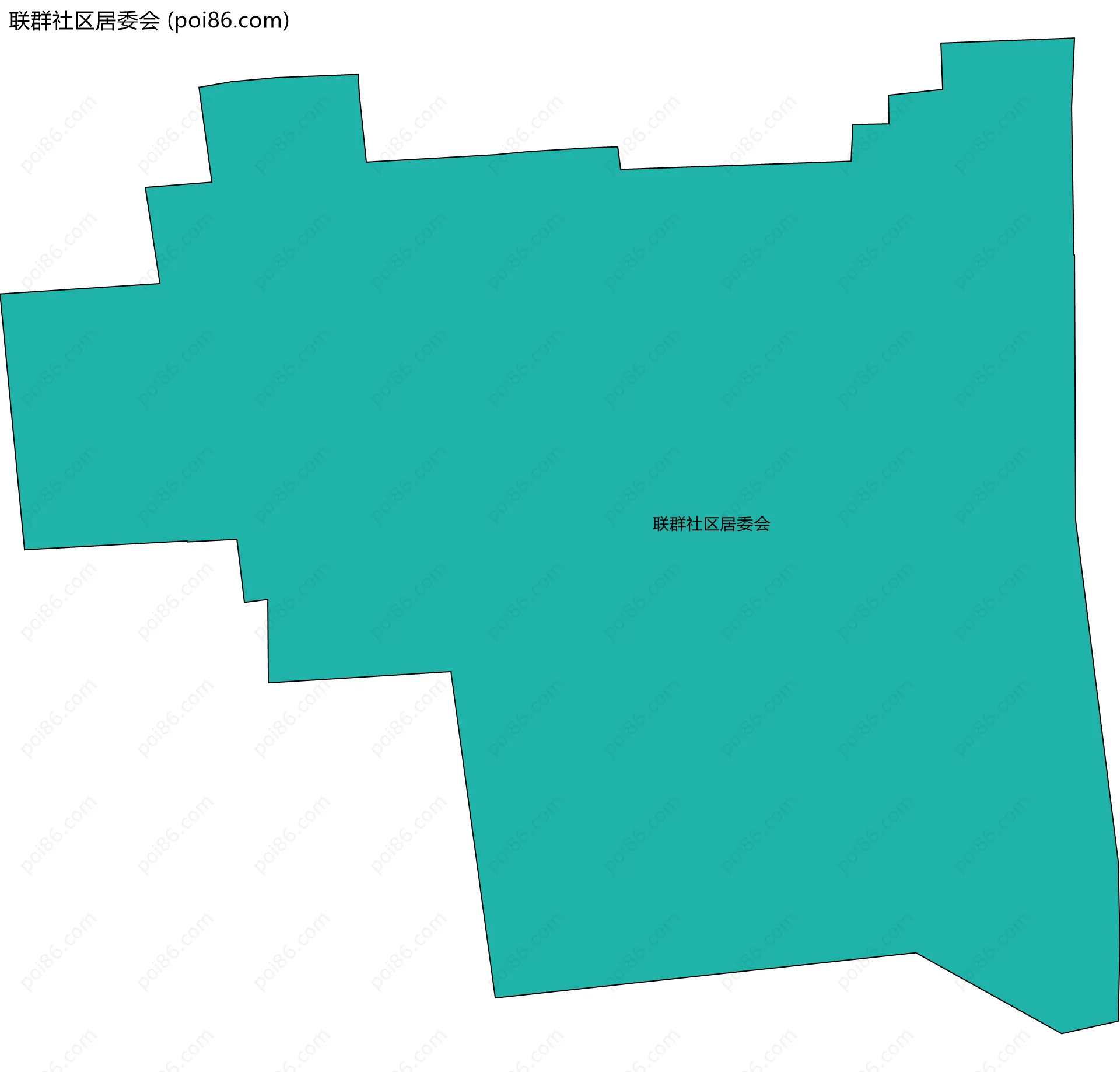 联群社区居委会边界地图