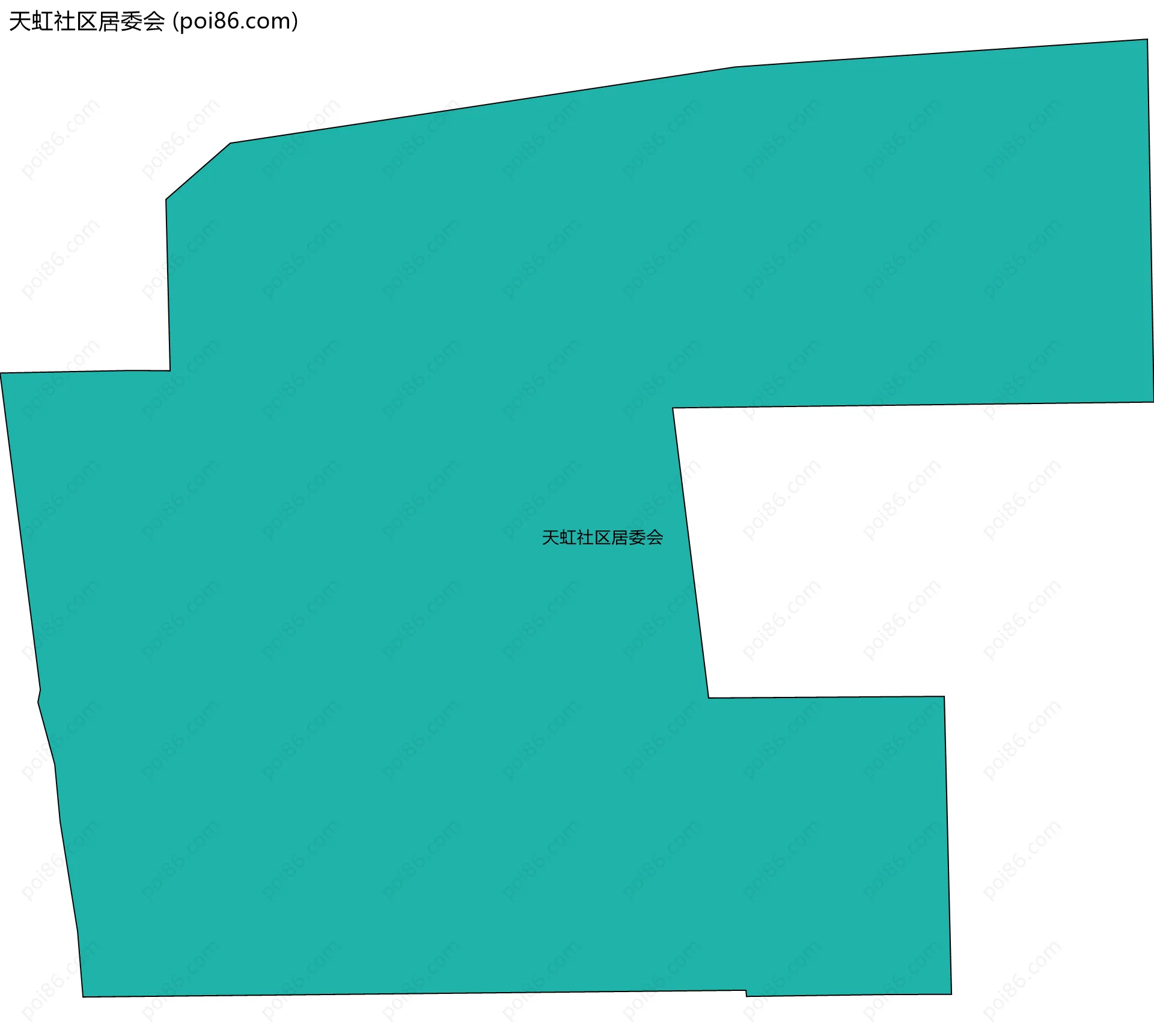 天虹社区居委会边界地图