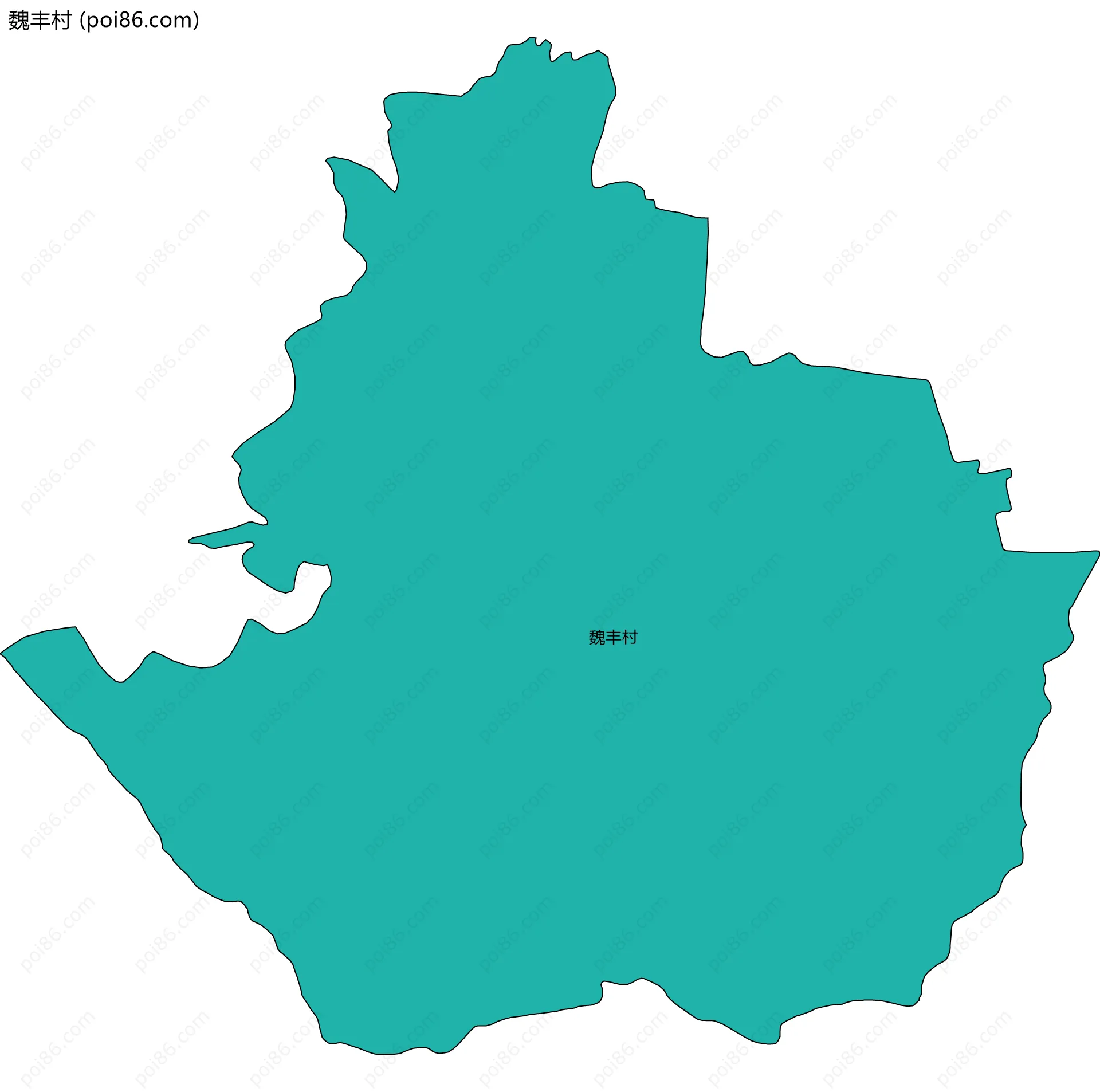 魏丰村边界地图