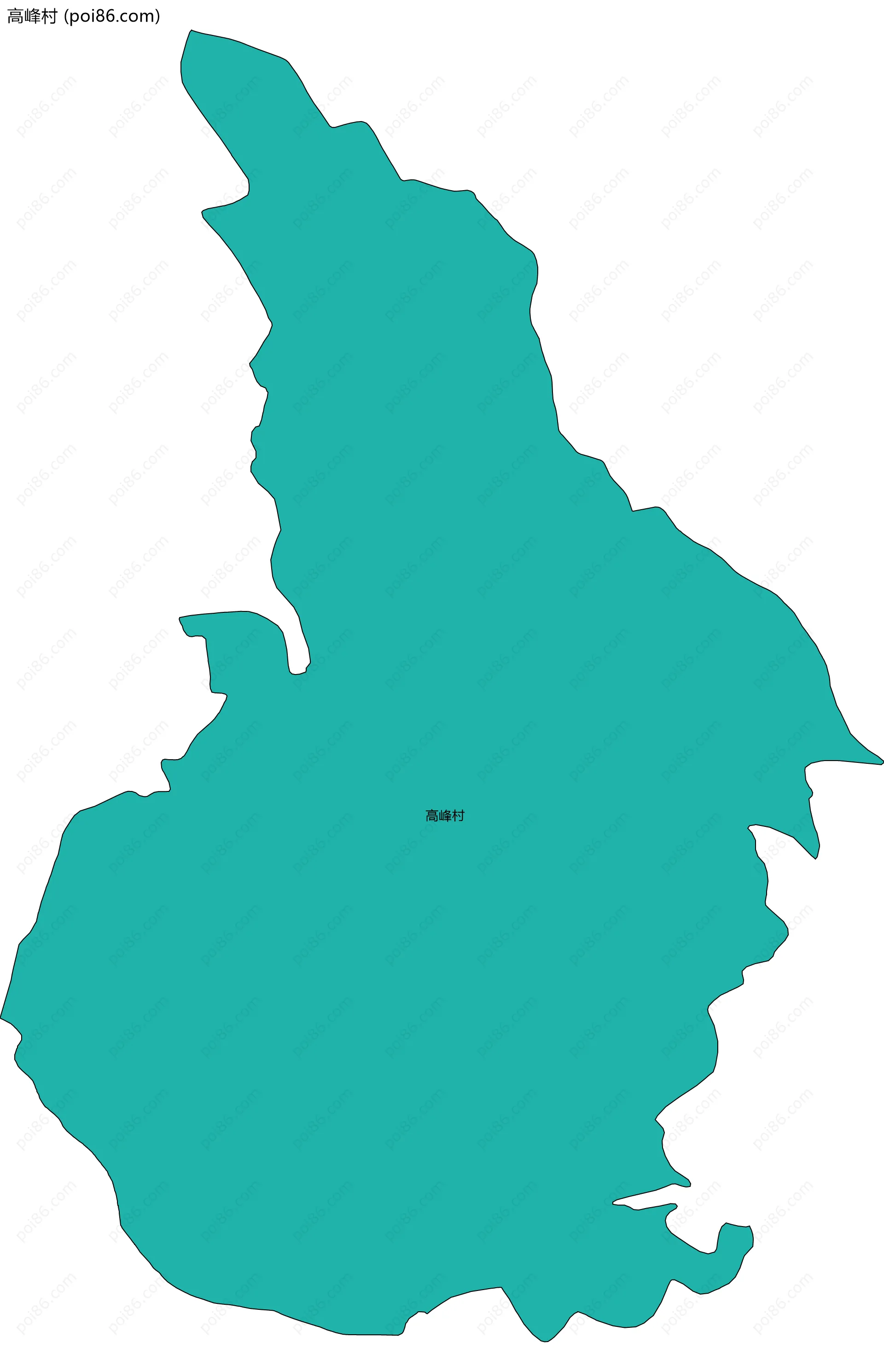 高峰村边界地图