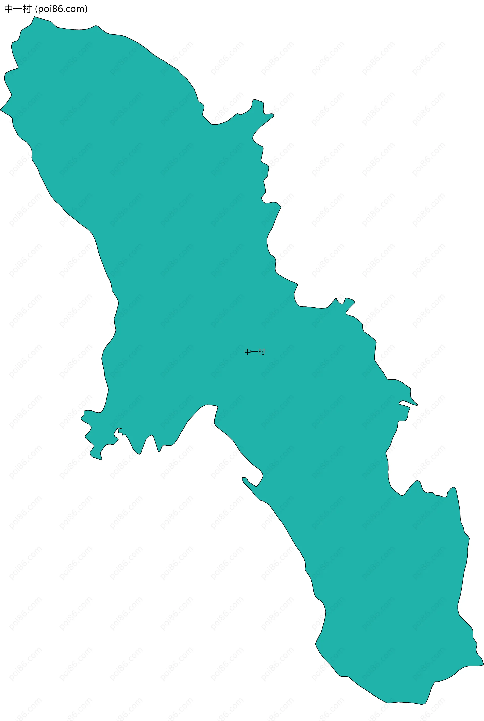 中一村边界地图