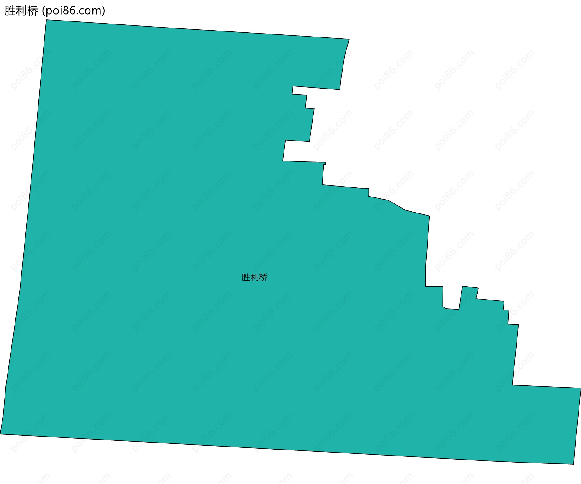 胜利桥边界地图