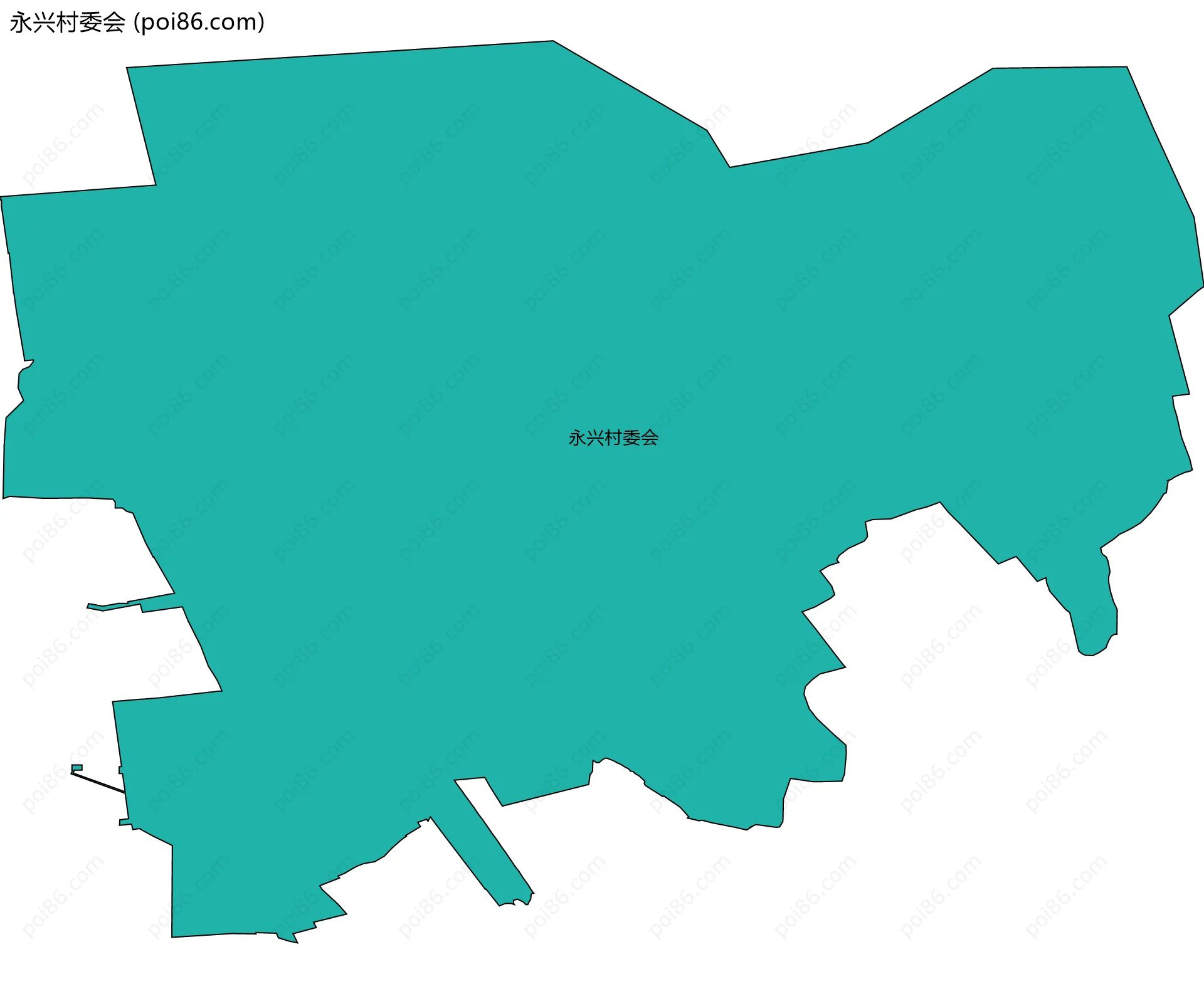 永兴村委会边界地图