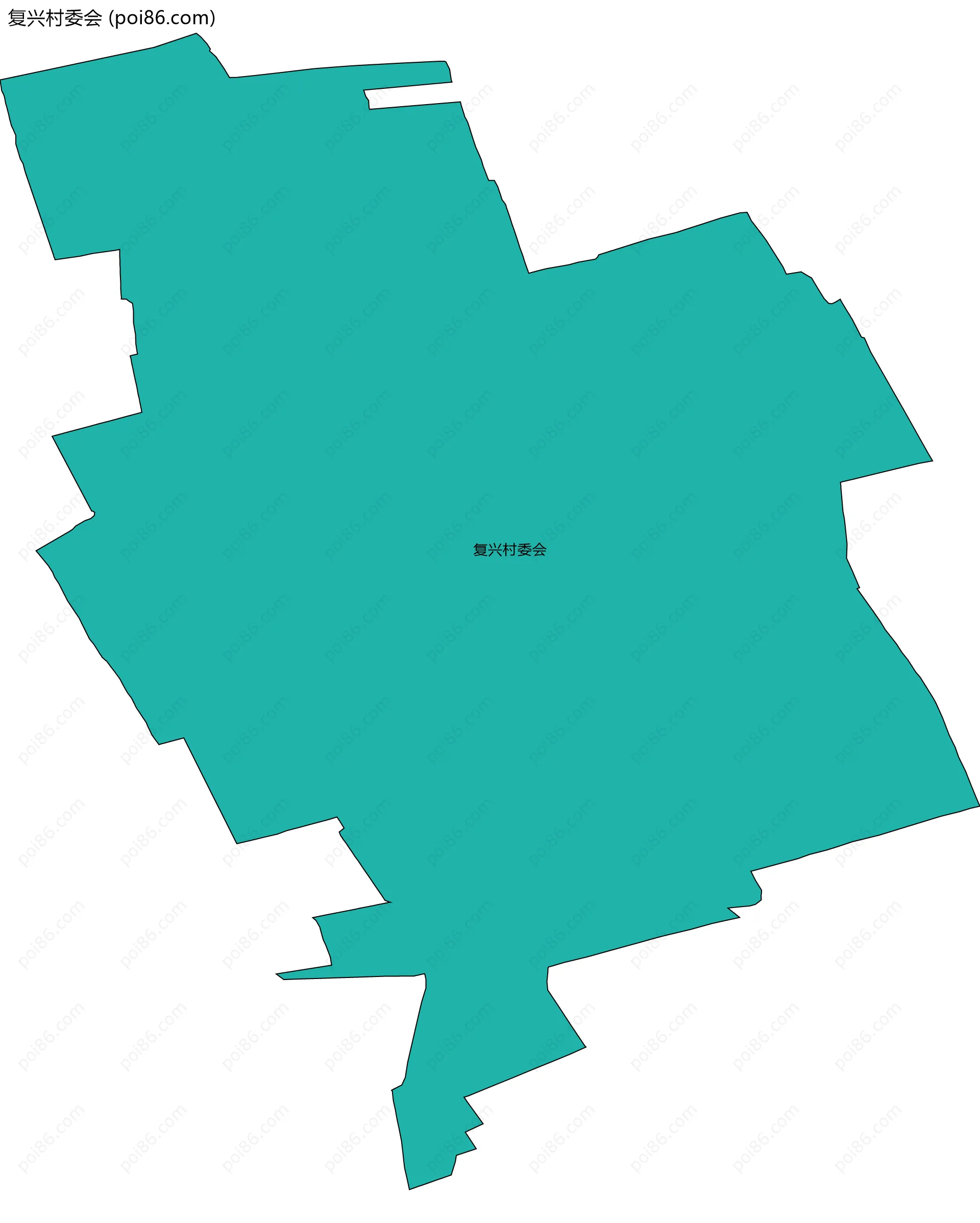 复兴村委会边界地图