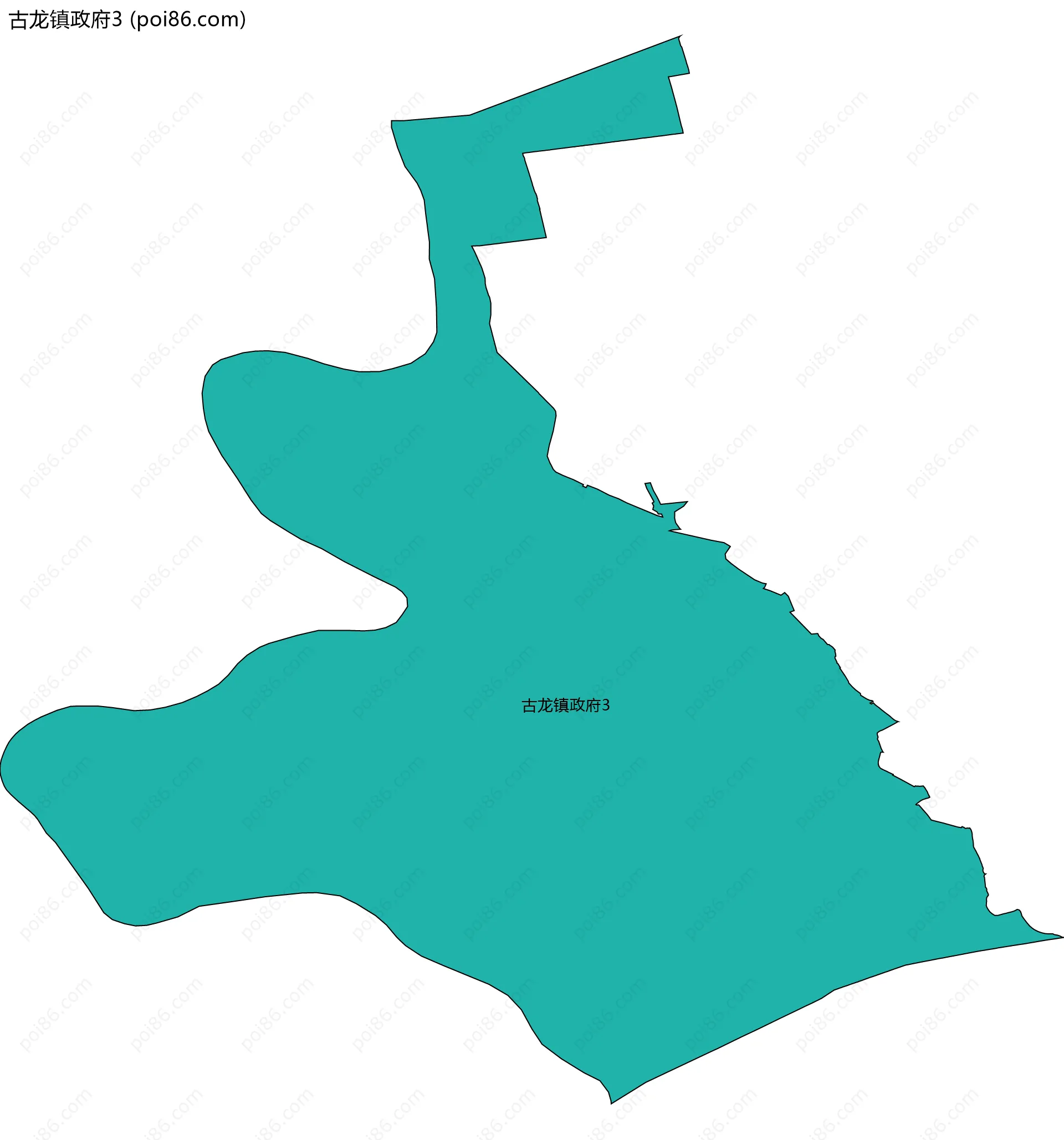 古龙镇政府3边界地图