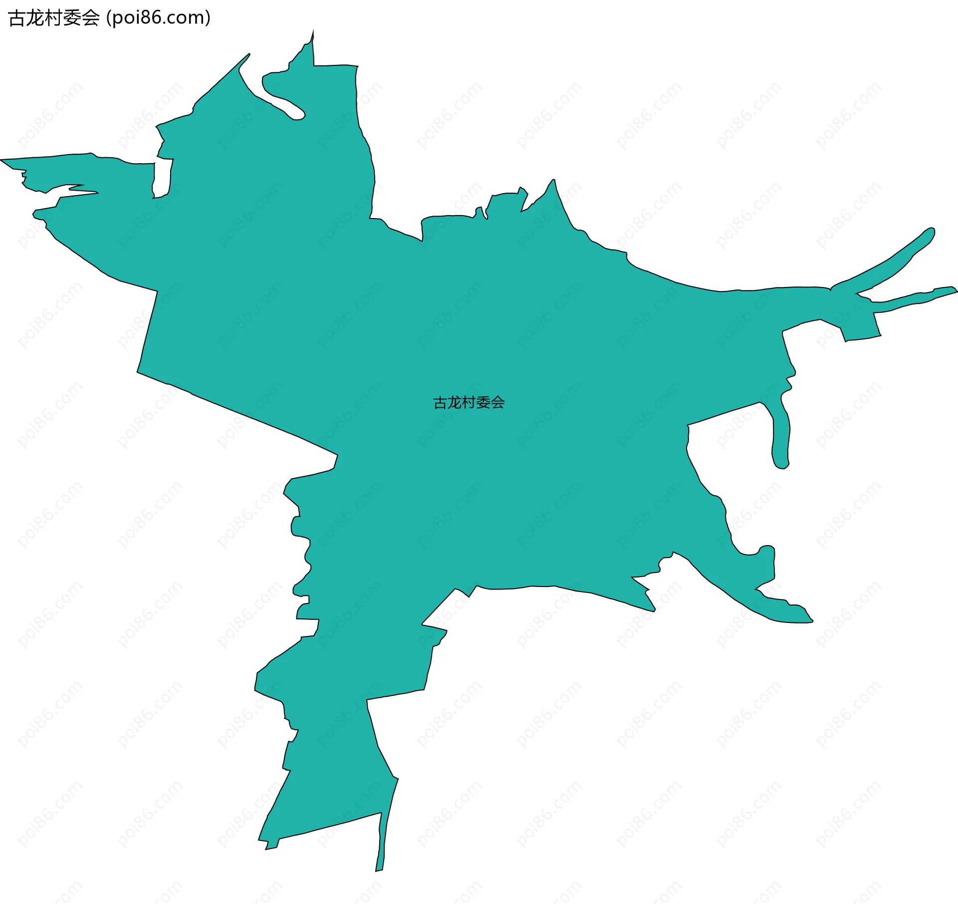 古龙村委会边界地图