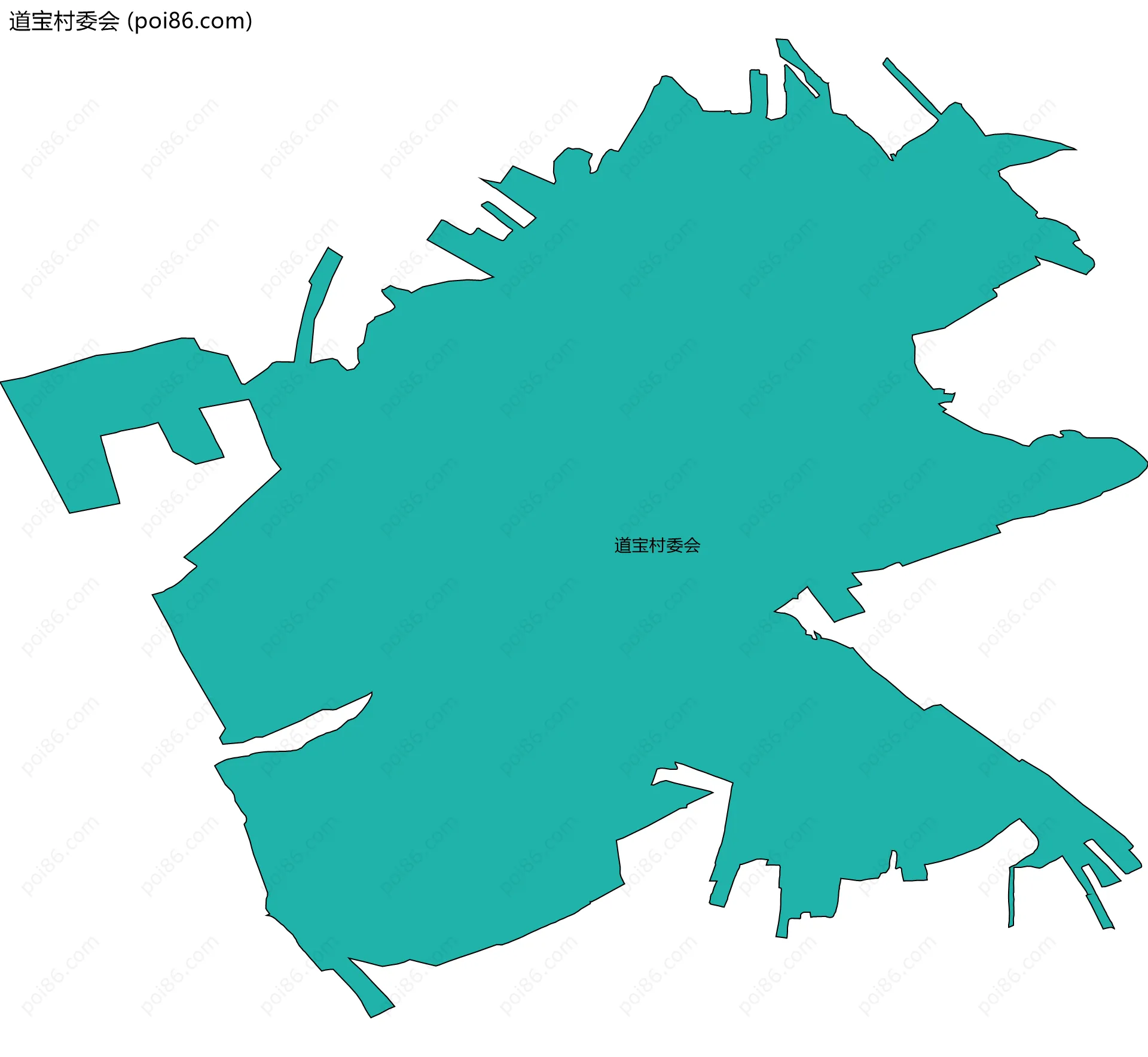 道宝村委会边界地图