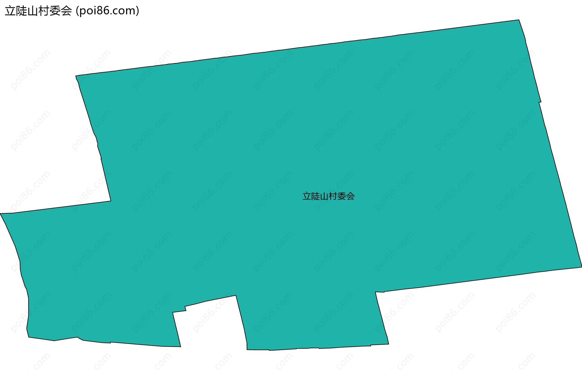 立陡山村委会边界地图