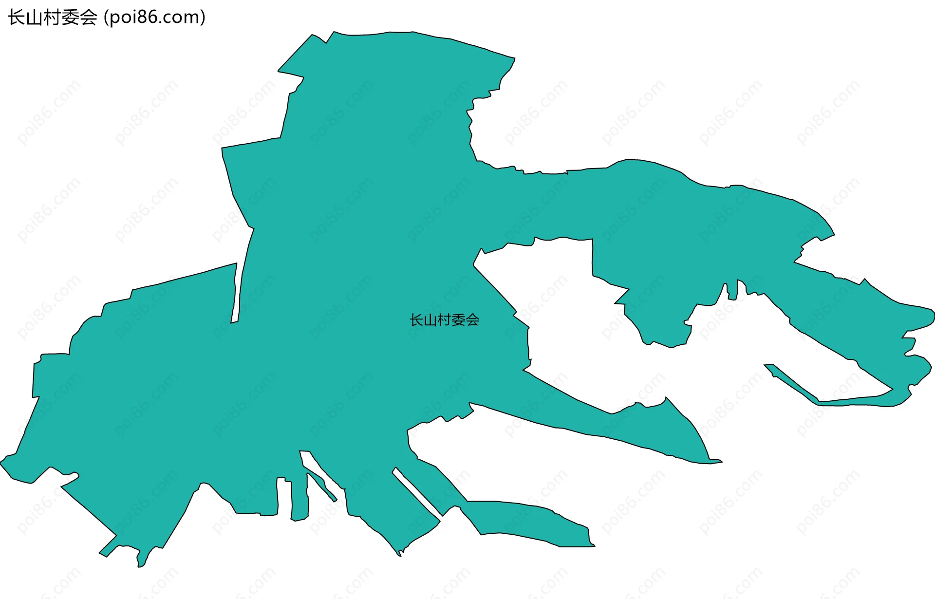 长山村委会边界地图