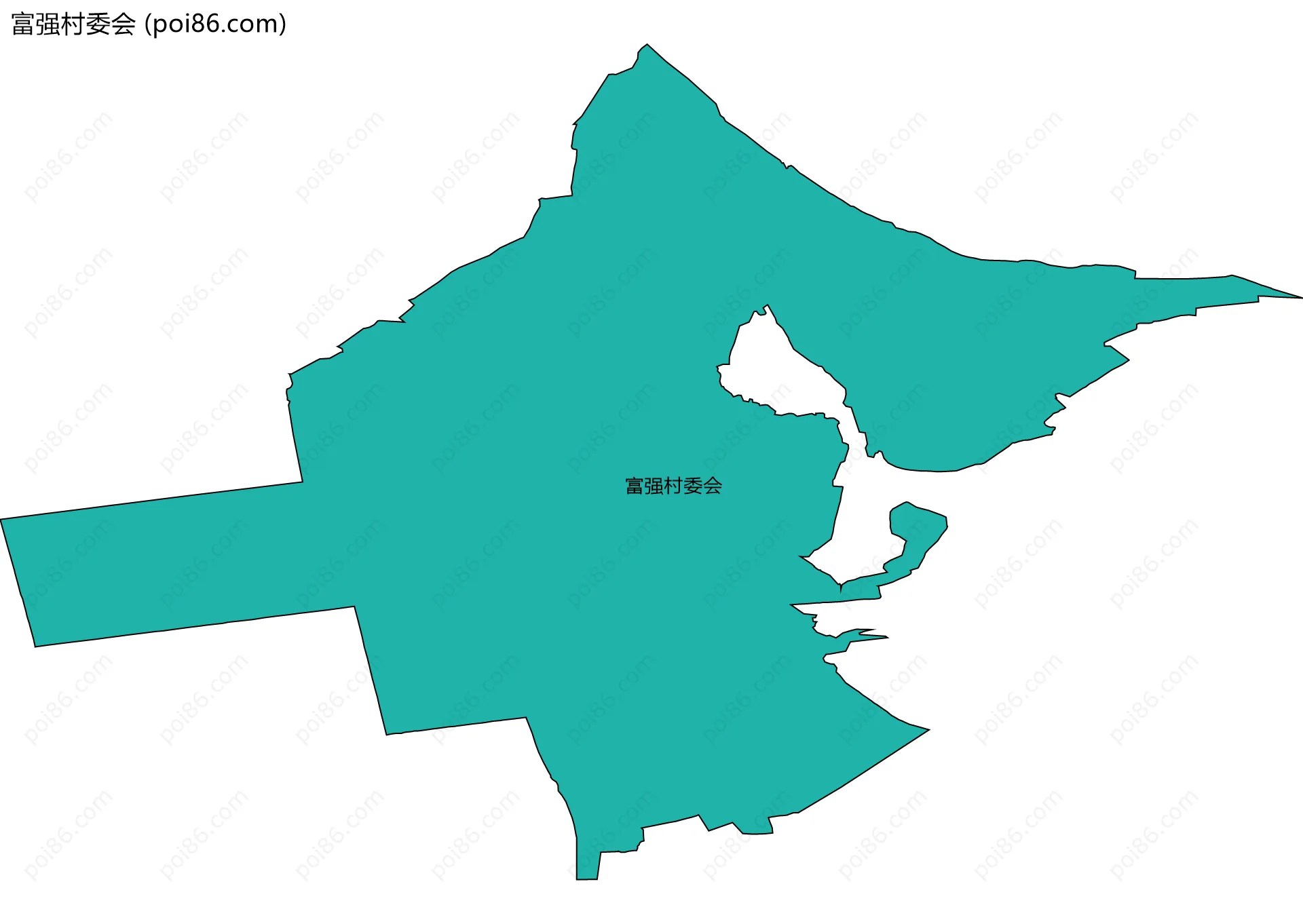 富强村委会边界地图