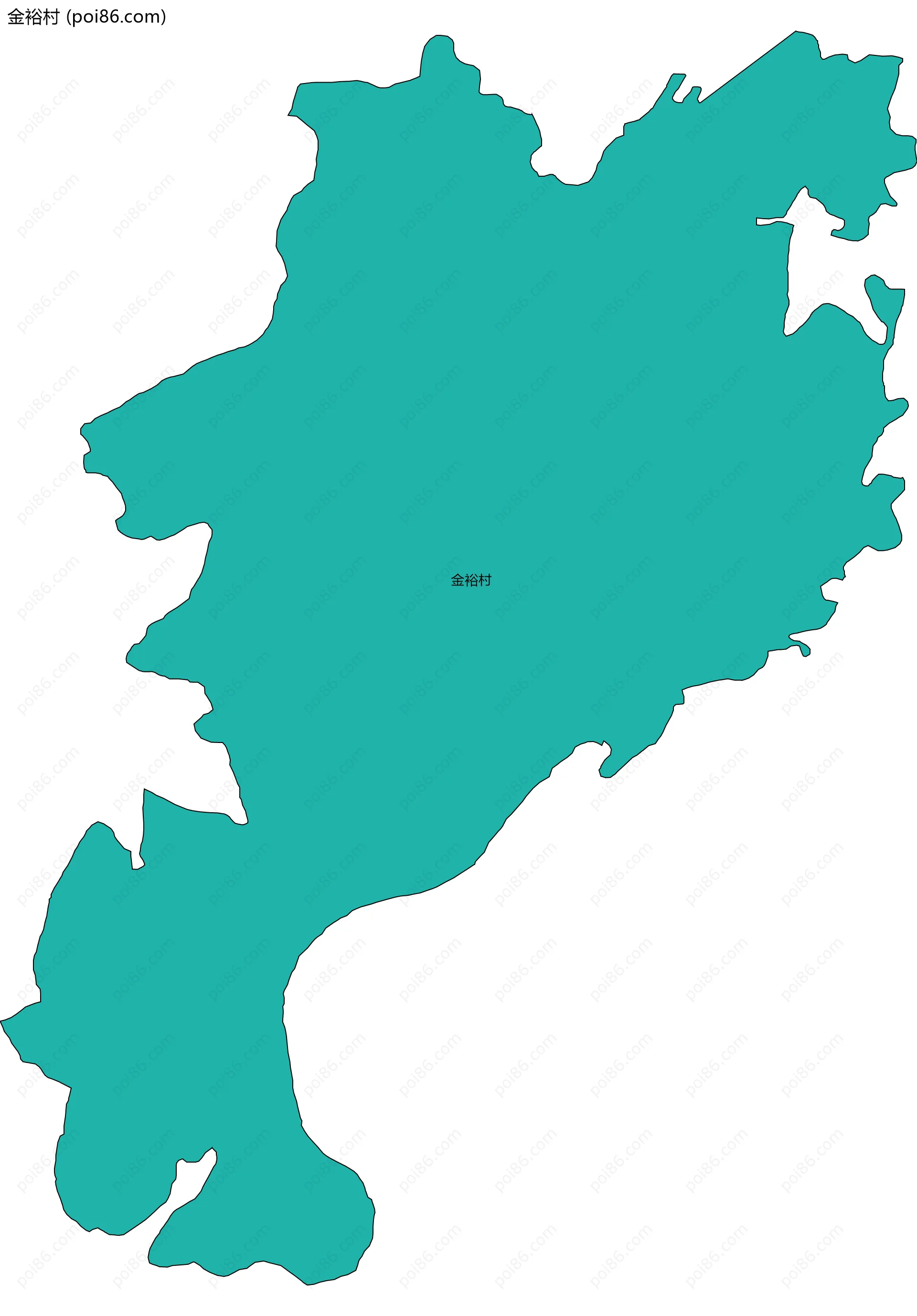 金裕村边界地图