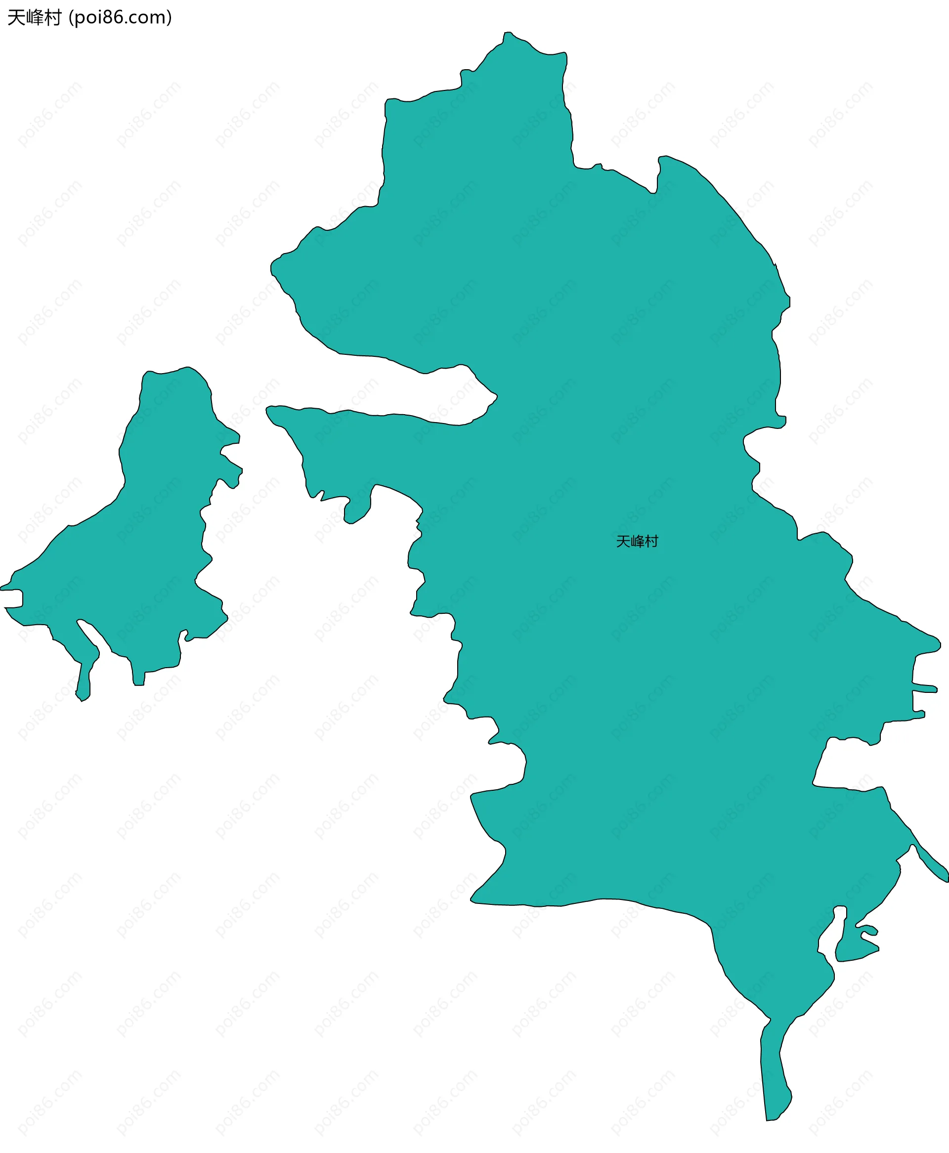 天峰村边界地图