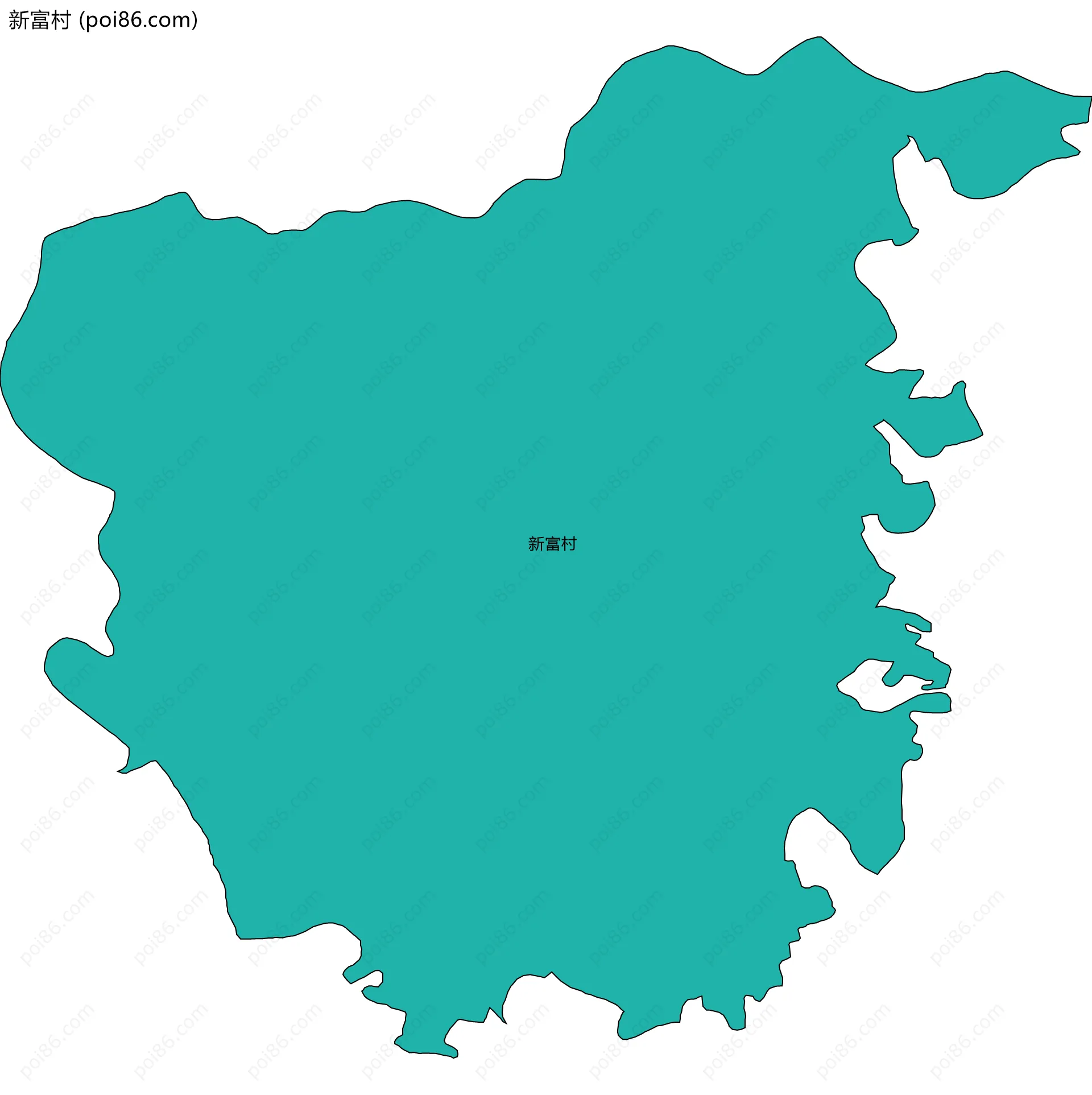 新富村边界地图