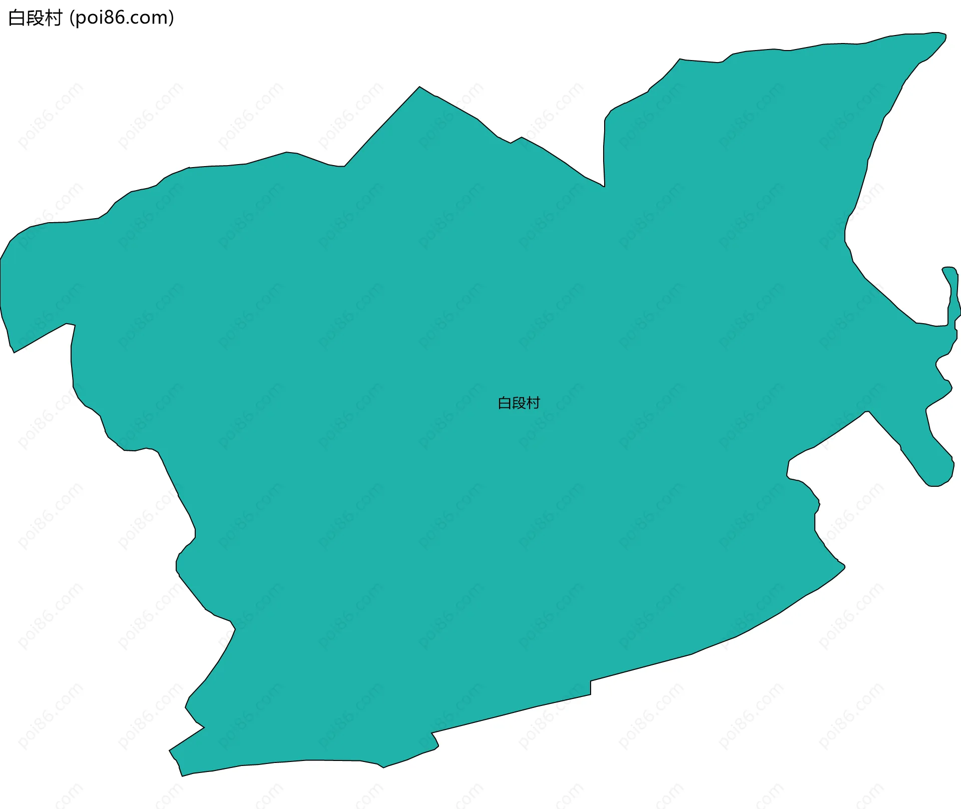 白段村边界地图