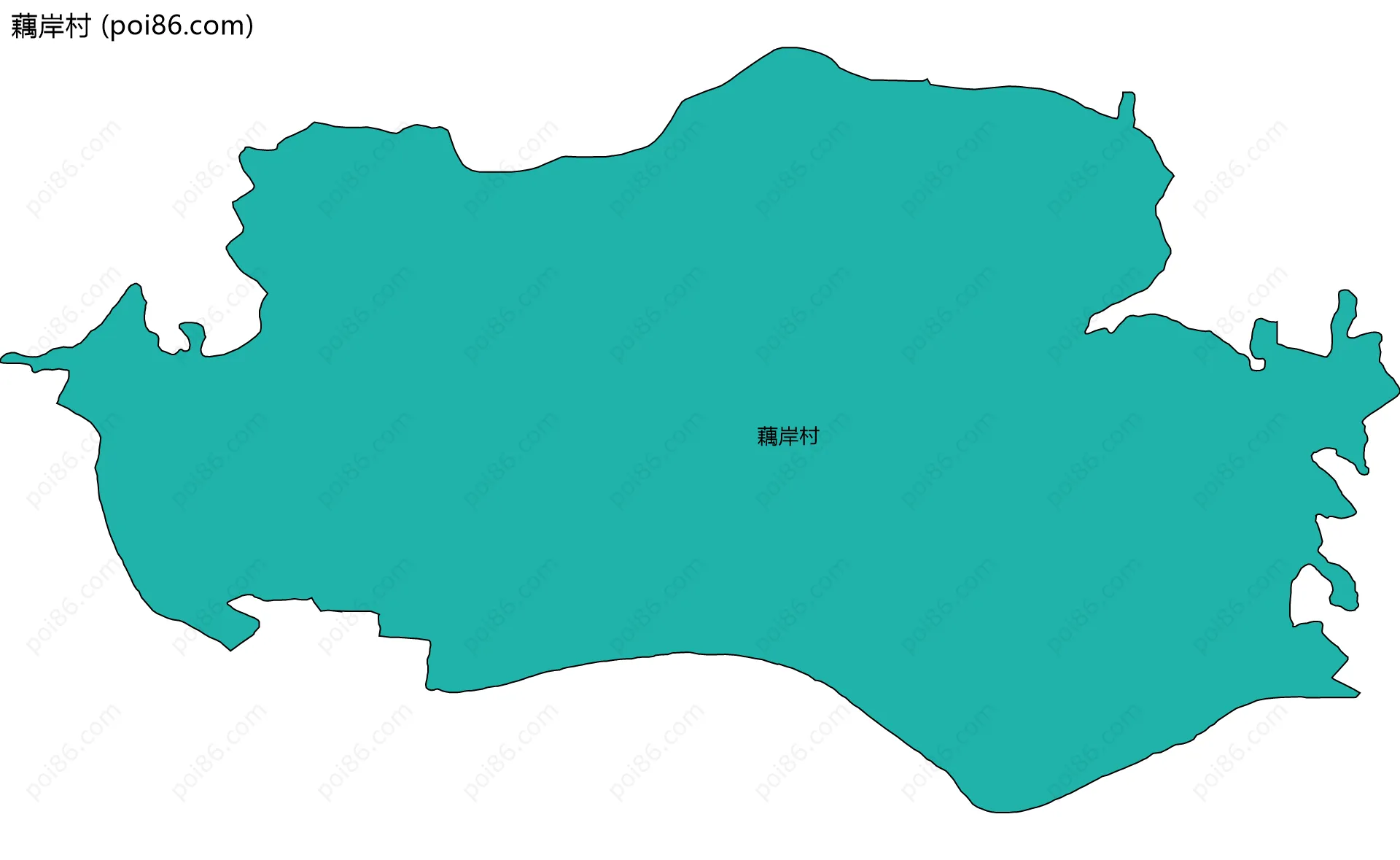 藕岸村边界地图