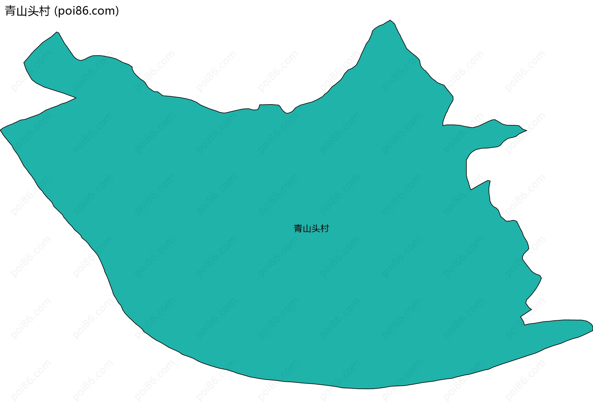 青山头村边界地图