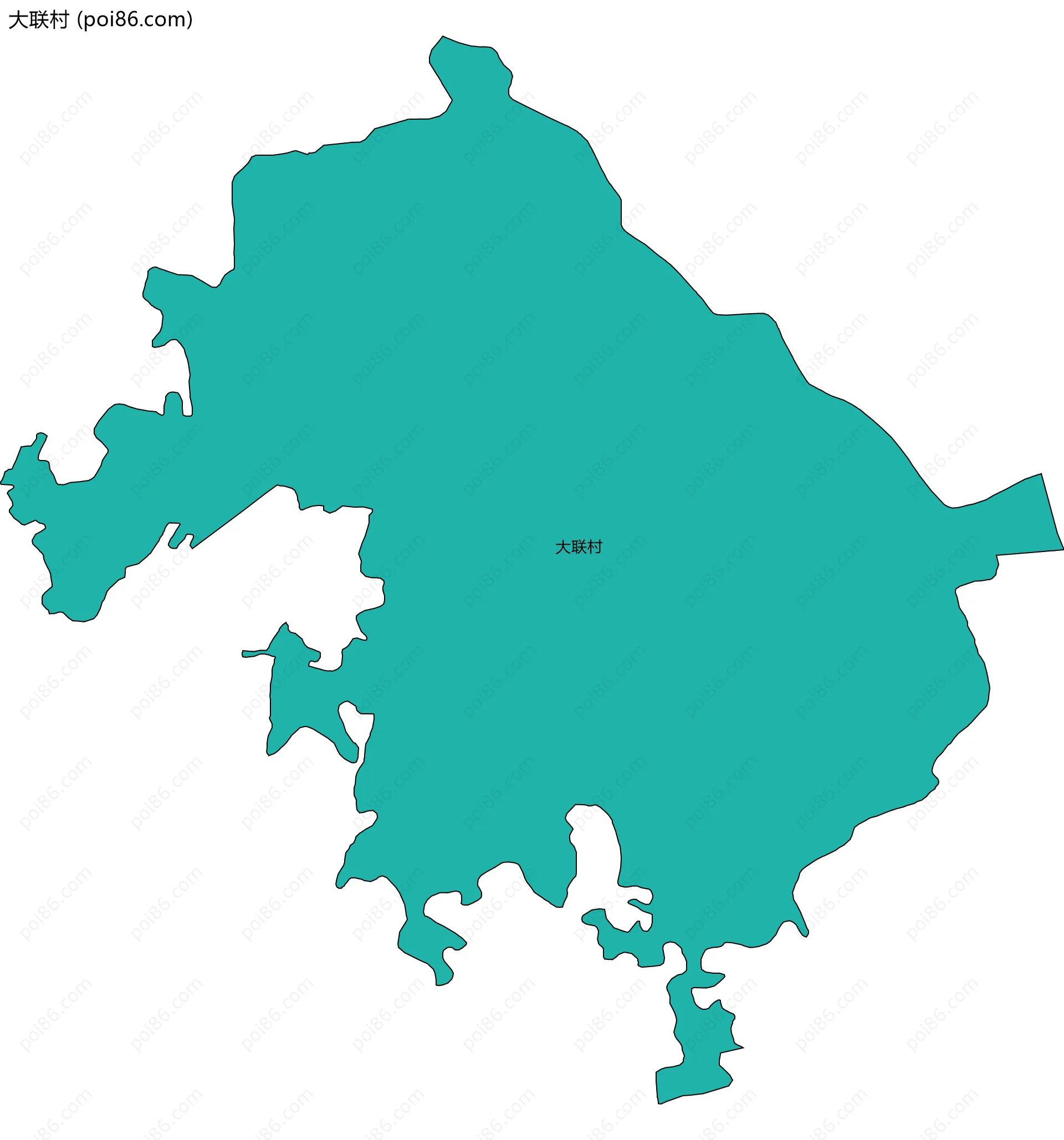 大联村边界地图