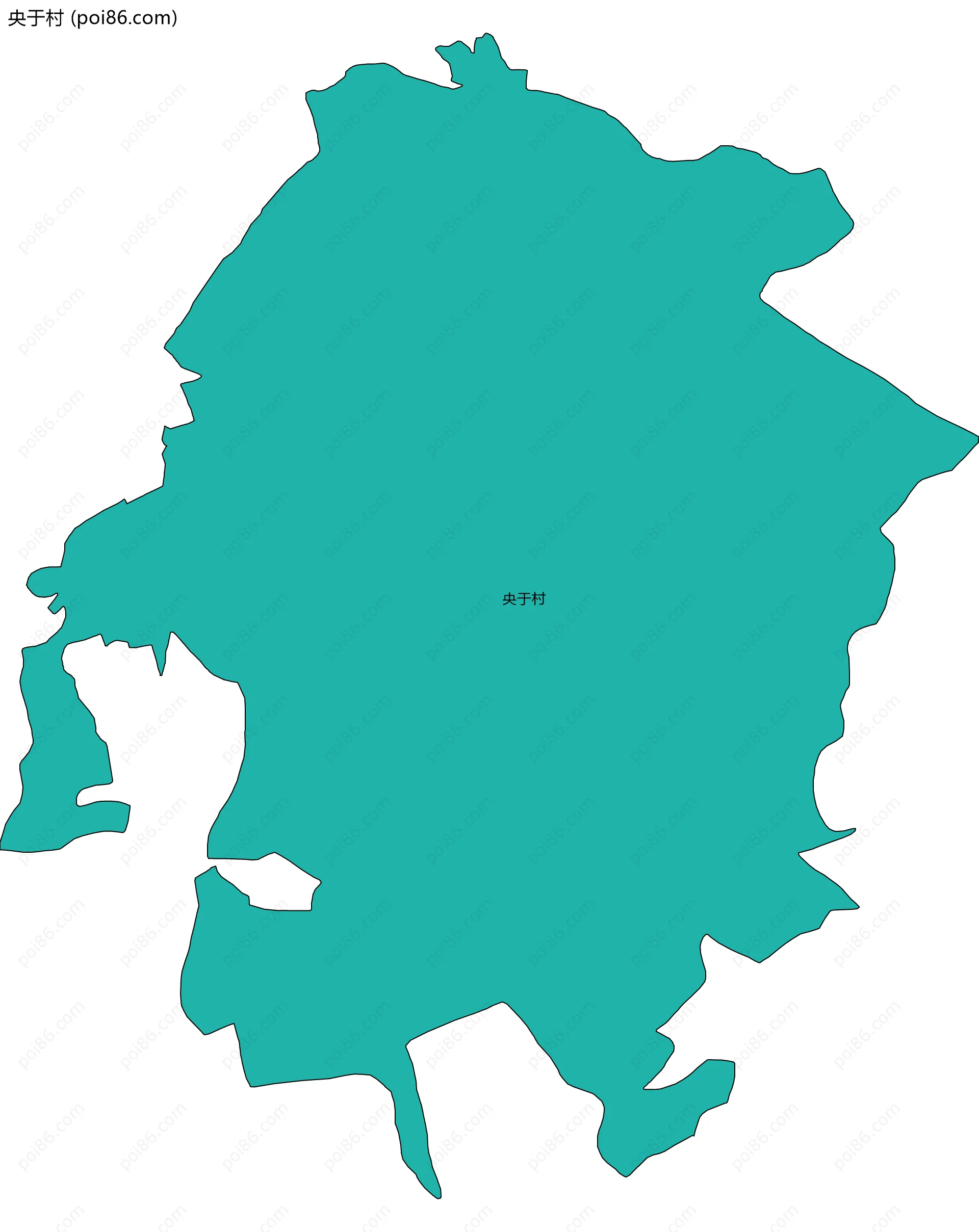 央于村边界地图