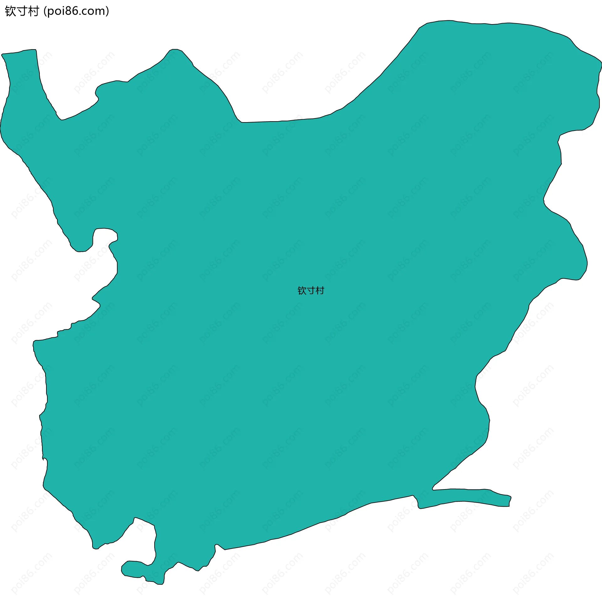 钦寸村边界地图