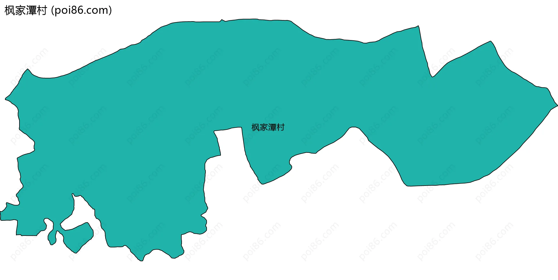 枫家潭村边界地图