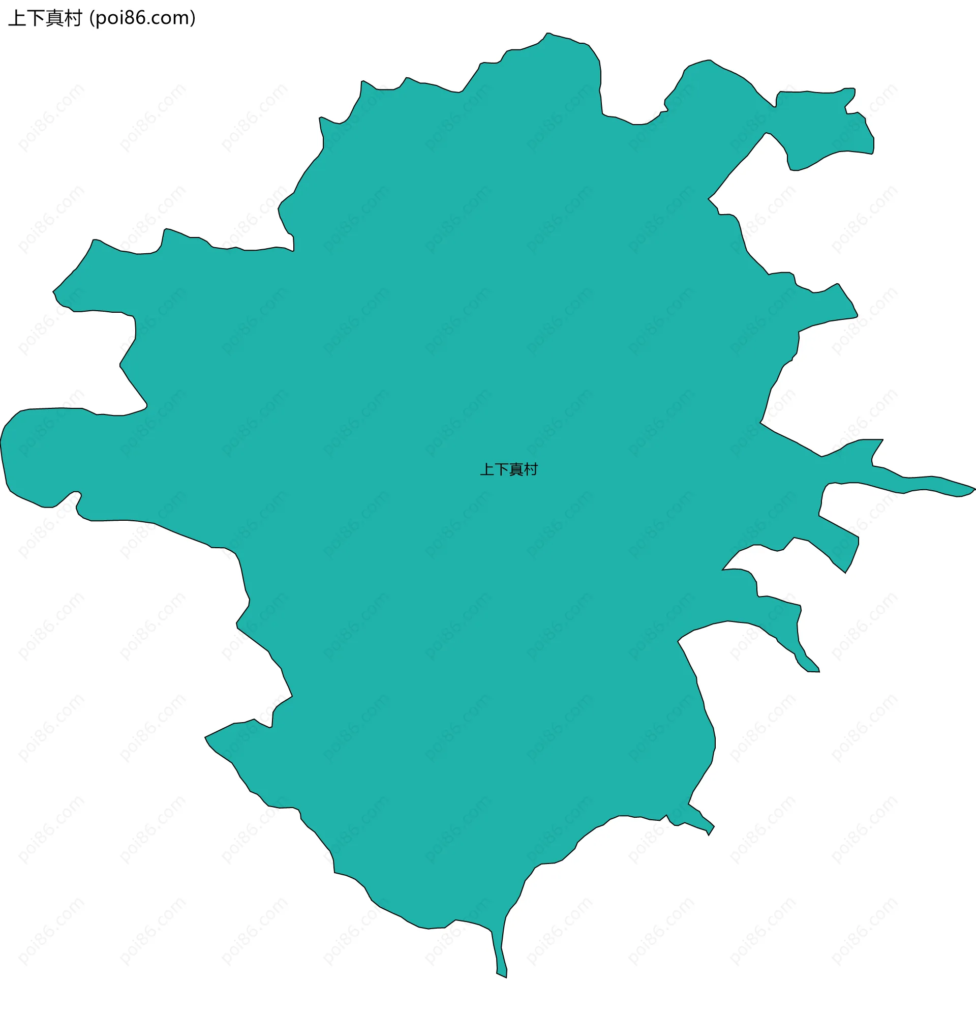 上下真村边界地图