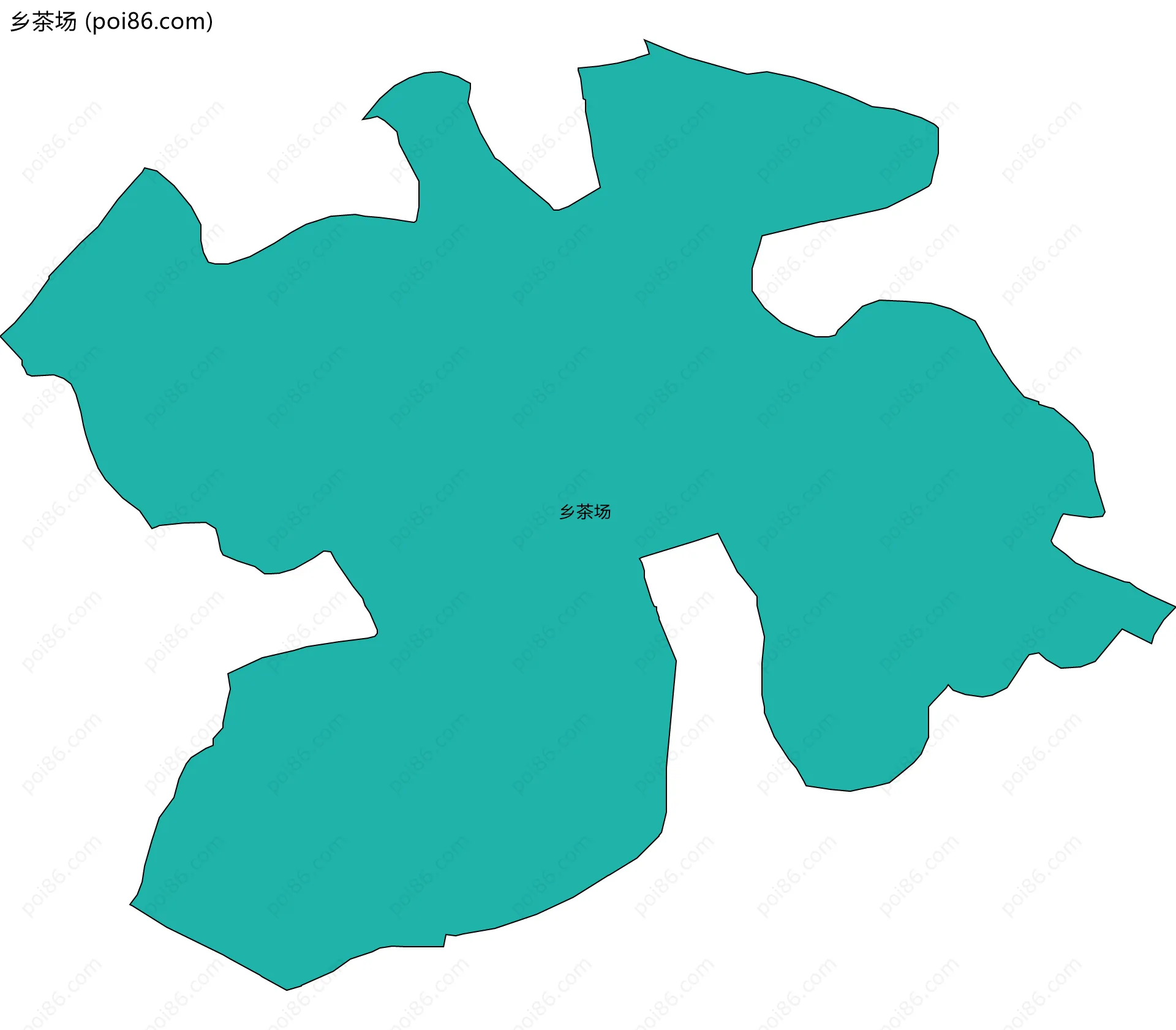 乡茶场边界地图