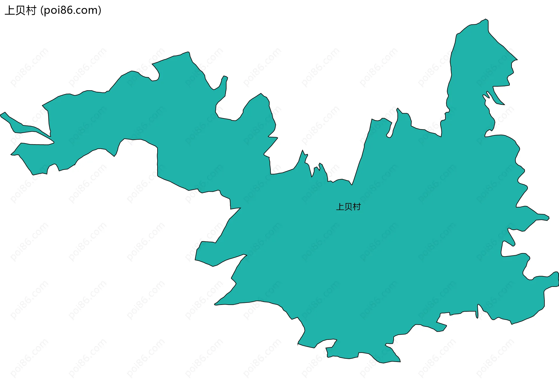 上贝村边界地图