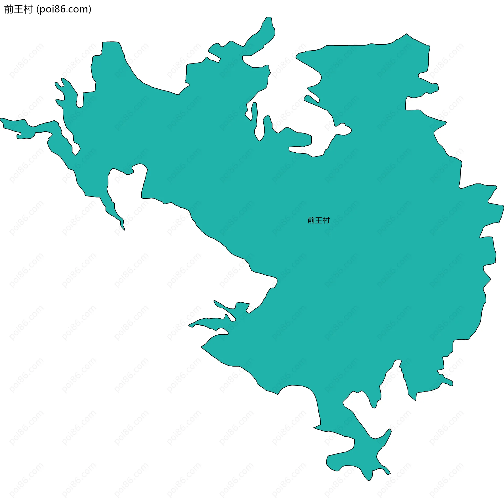 前王村边界地图