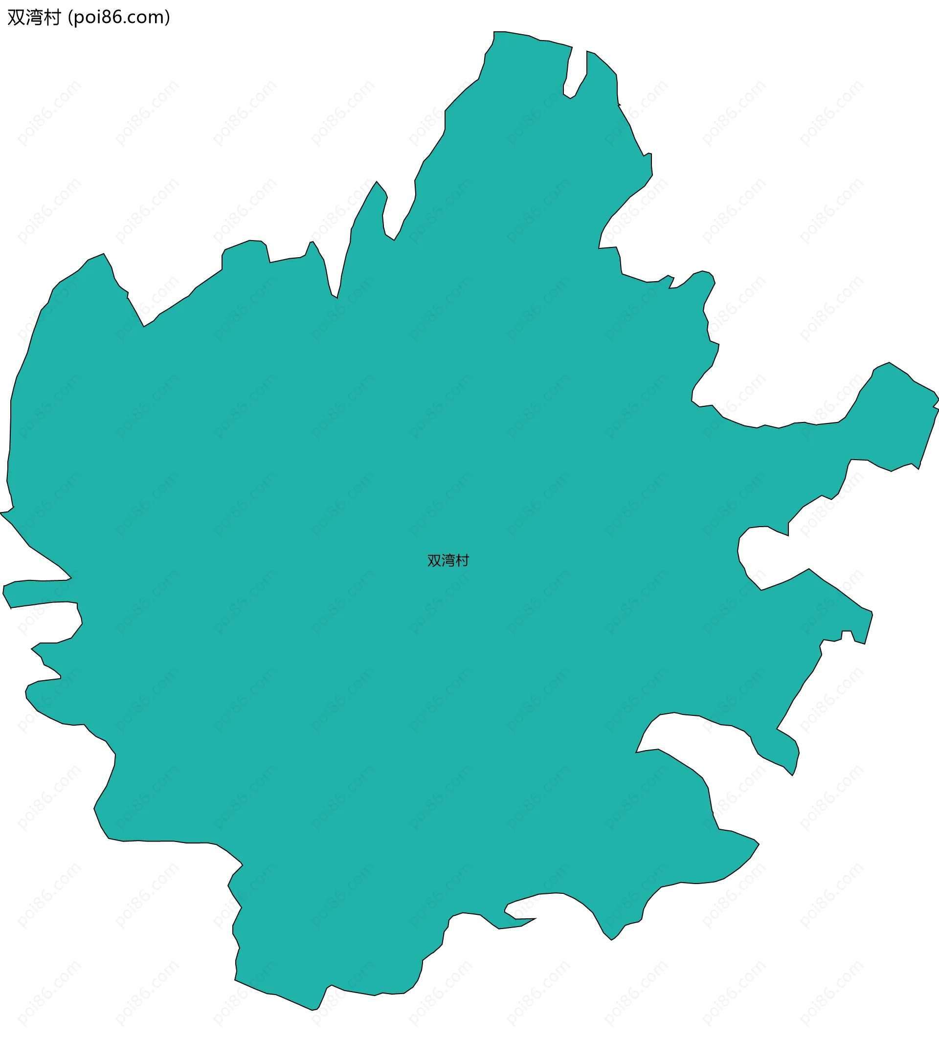 双湾村边界地图
