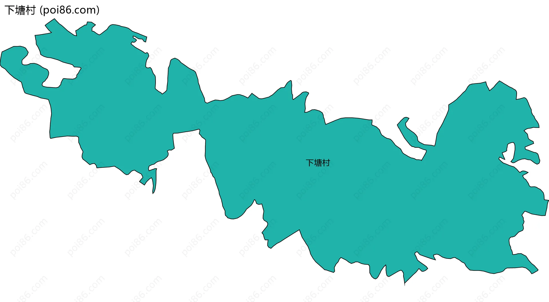 下塘村边界地图