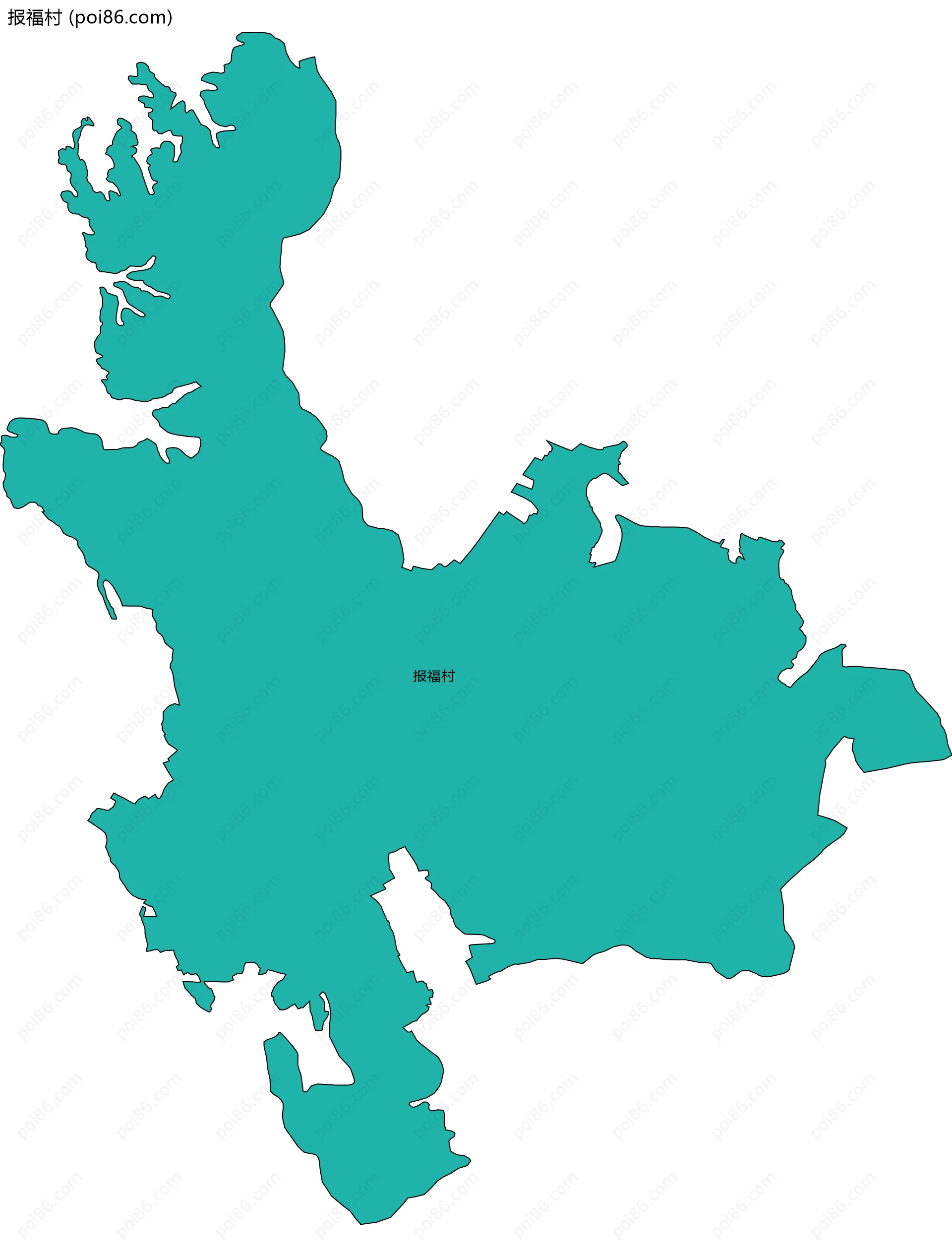 报福村边界地图