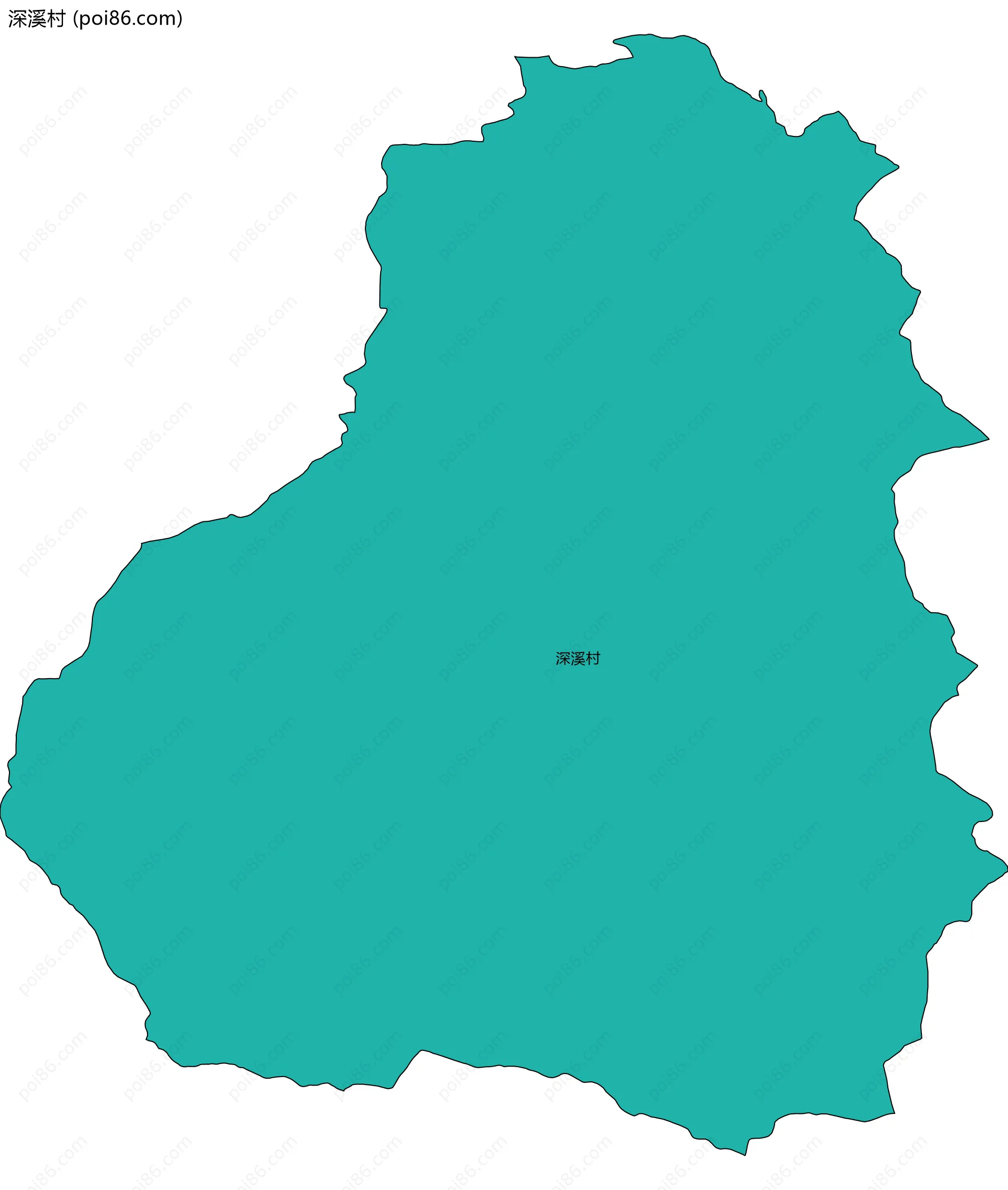 深溪村边界地图